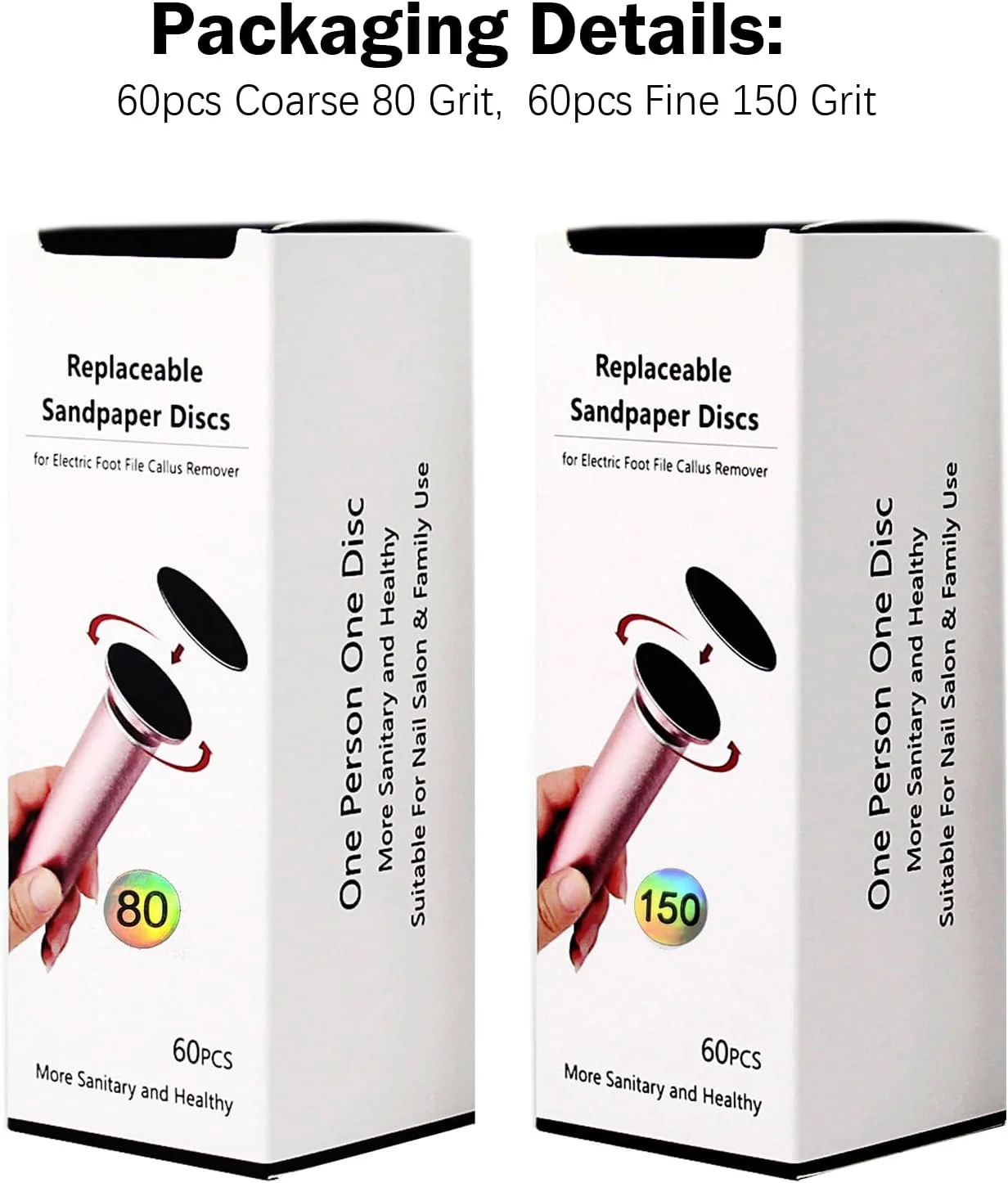 بسته 120 عددی سمباده برای از بین برنده پینه برقی، سوهان پا، دیسک های سمباده حرفه ای برای پا، از بین برنده پینه بسته 120 عددی سمباده برای از بین برنده پینه برقی، سوهان پا، دیسک های سمباده حرفه ای برای پا، از بین برنده پینه