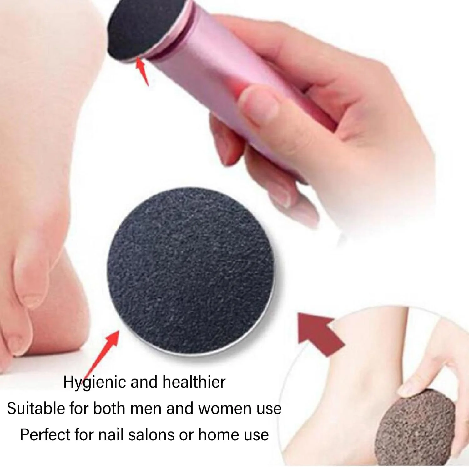 بسته 60 عددی دیسک سمباده سوهان پا با درجه زبری 60، سمباده های جایگزین برای سوهان برقی پا، سرعت قابل تنظیم، از بین برنده پینه بسته 60 عددی دیسک سمباده سوهان پا با درجه زبری 60، سمباده های جایگزین برای سوهان برقی پا، سرعت قابل تنظیم، از بین برنده پینه