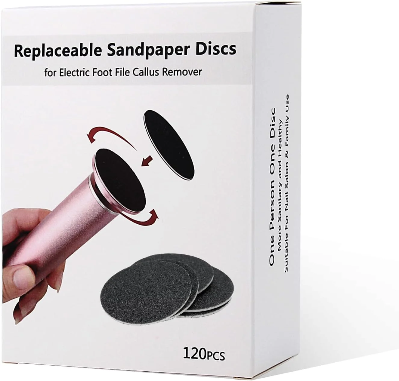 بسته 120 عددی سمباده برای از بین برنده پینه برقی، سوهان پا، دیسک های سمباده حرفه ای برای پا، از بین برنده پینه بسته 120 عددی سمباده برای از بین برنده پینه برقی، سوهان پا، دیسک های سمباده حرفه ای برای پا، از بین برنده پینه