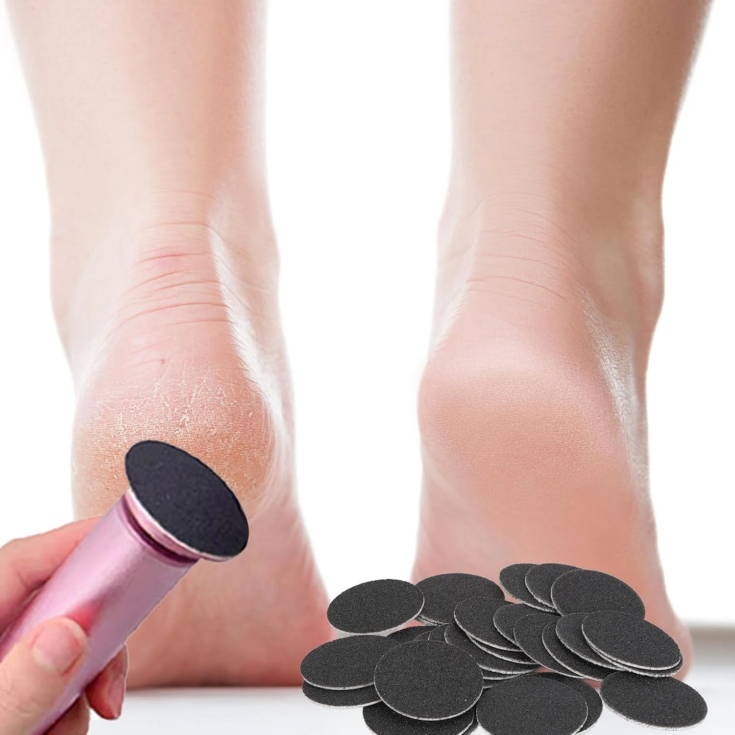 بسته 60 عددی دیسک سمباده سوهان پا با درجه زبری 60، سمباده های جایگزین برای سوهان برقی پا، سرعت قابل تنظیم، از بین برنده پینه بسته 60 عددی دیسک سمباده سوهان پا با درجه زبری 60، سمباده های جایگزین برای سوهان برقی پا، سرعت قابل تنظیم، از بین برنده پینه