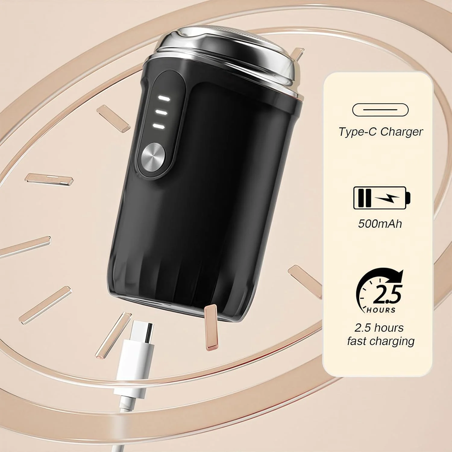 سوهان برقی قابل حمل پا و دریل ناخن SIYDYRIT - کیت پدیکور برقی شارژی 4 در 1 با سری های قابل تعویض دریل ناخن، آسیاب پا و ناخن با 3 سرعت قابل تنظیم، مشکی