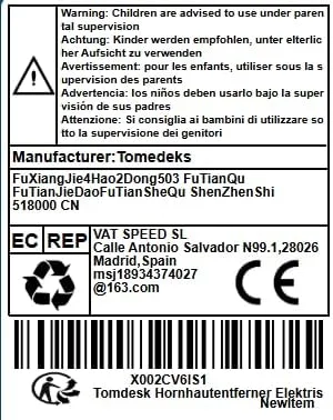 سوهان برقی پدیکور Tomdesk، ست پدیکور، مراقبت برقی پا، سوهان شارژی پا، ابزار پدیکور برای مراقبت از پوست های خشک و ترک خورده