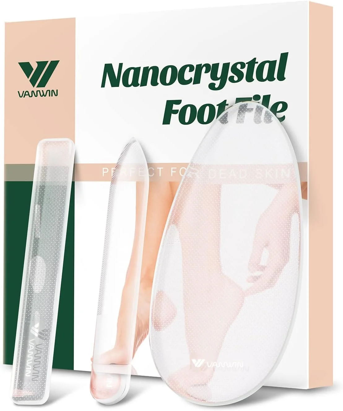 سوهان شیشه ای پا VANWIN، از بین برنده پینه پا، اسکرابر پا از بین برنده پوست مرده با ذرات نانو میکرو سایشی، سوهان پاشنه پا، از بین برنده پوست سخت، ابزار پدیکور مراقبت از پا روی پاهای مرطوب و خشک سوهان شیشه ای پا VANWIN، از بین برنده پینه پا، اسکرابر پا از بین برنده پوست مرده با ذرات نانو میکرو سایشی، سوهان پاشنه پا، از بین برنده پوست سخت، ابزار پدیکور مراقبت از پا روی پاهای مرطوب و خشک