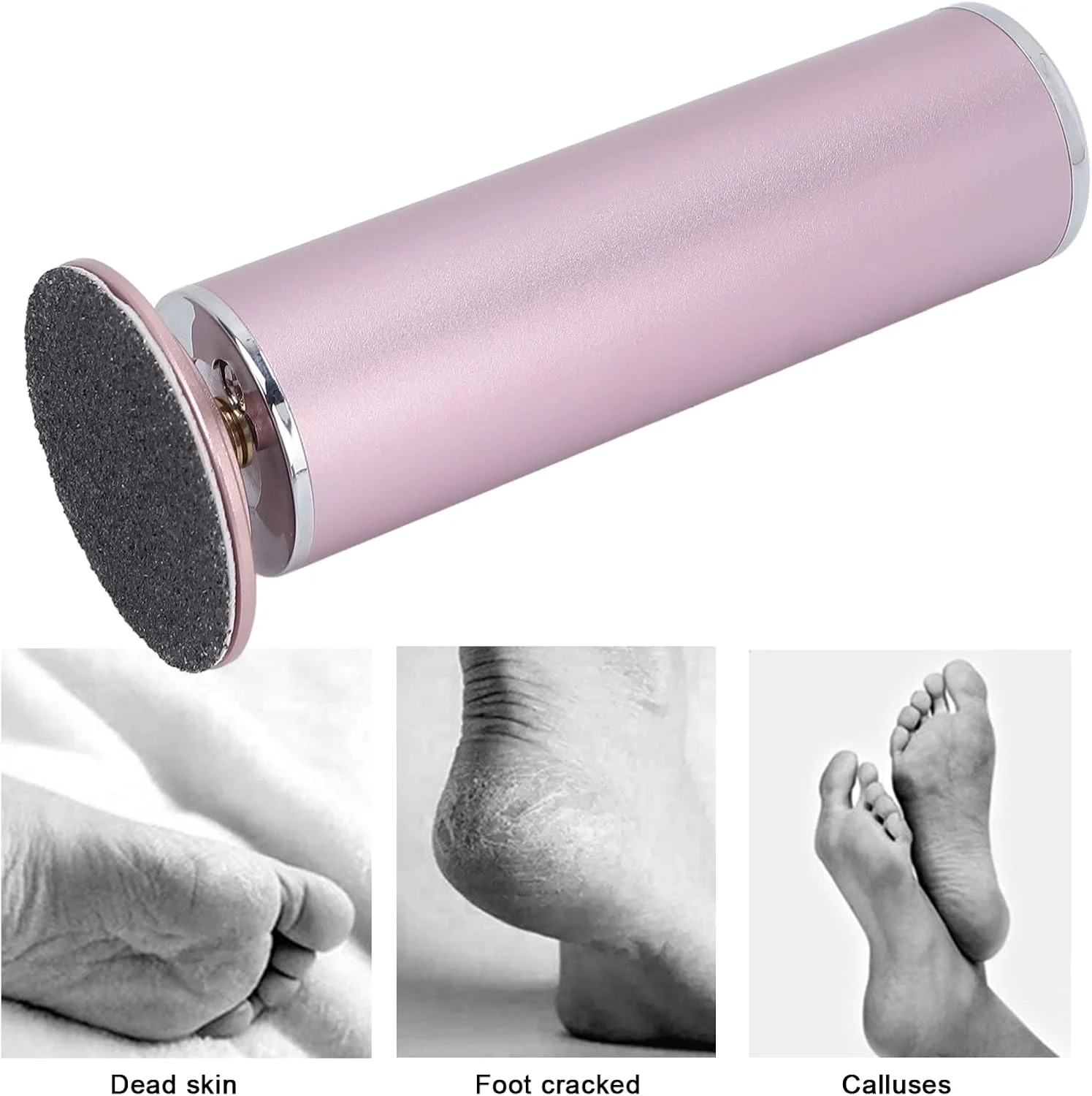 سوهان برقی پدیکور یوسو، سوهان پا با 60 عدد کاغذ سنباده تعویضی، جنس ABS، سمباده برقی پدیکور پا