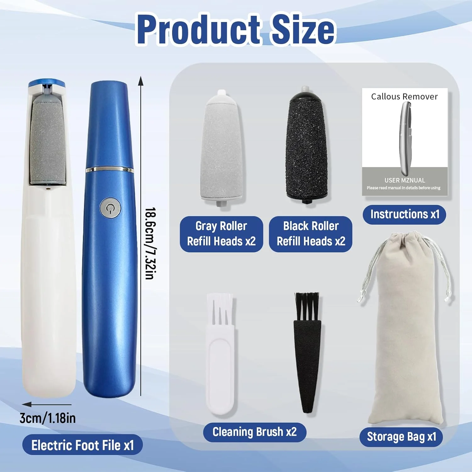 سوهان برقی پینه پا Xerteam، ست پدیکور، مراقبت از پا سوهان برقی پینه پا Xerteam، ست پدیکور، مراقبت از پا