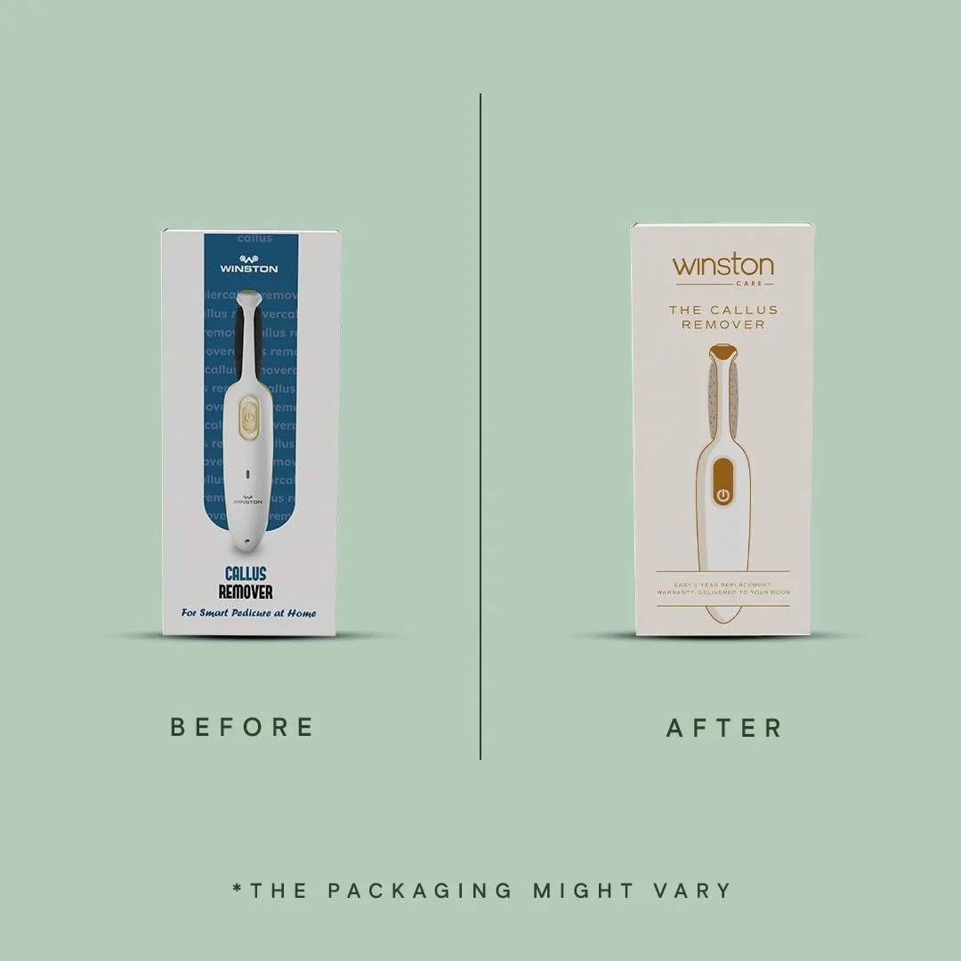 دستگاه الکتریکی از بین برنده پینه وینستون، بی سیم، قابل شارژ، دستگاه پدیکور حذف پوست مرده با سرهای غلتکی ظریف و زبر، اسکرابر پا با سرعت قابل تنظیم