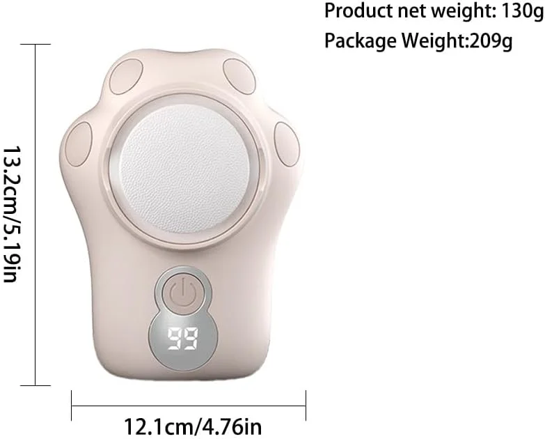 دستگاه سوهان برقی پا Xinbarber، ابزار پدیکور قابل شارژ، سوهان برقی کوچک هوشمند پا برای از بین بردن پینه، ترک پاشنه پا و پوست مرده به همراه 3 چرخ سنباده و 3 سرعت