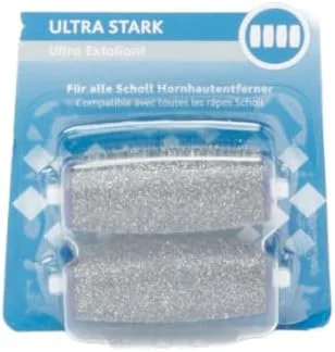 غلطک های یدکی Scholl Expertcare برای پاشنه پا، بسته پرکننده برای دستگاه از بین برنده پینه برقی Scholl، با ذرات الماس، 2 غلطک