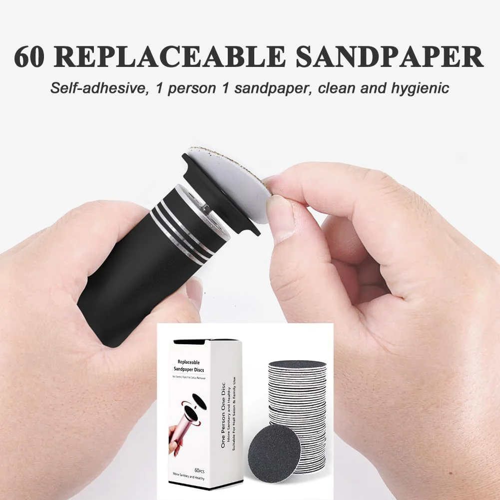 سوهان برقی پا برای از بین بردن پینه (سرعت قابل تنظیم) سوهان برقی حرفه ای پا، سمباده پا، سنگ پا برقی برای پوست های مرده، ابزار پدیکور با 60 عدد کاغذ سنباده قابل تعویض، مشکی سوهان برقی پا برای از بین بردن پینه (سرعت قابل تنظیم) سوهان برقی حرفه ای پا، سمباده پا، سنگ پا برقی برای پوست های مرده، ابزار پدیکور با 60 عدد کاغذ سنباده قابل تعویض، مشکی
