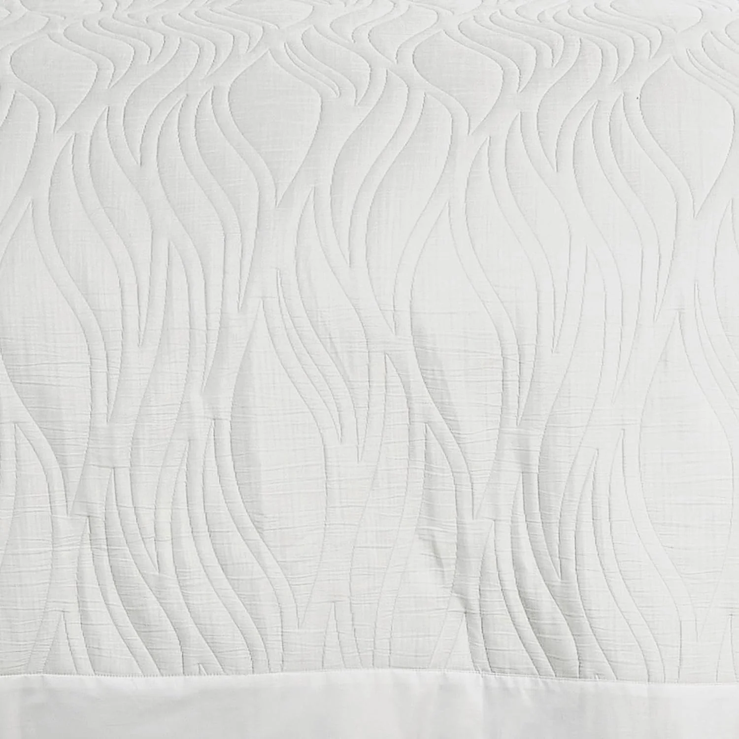ست روتختی سه تکه پنبه ای Esme طرح Matelassé سفید سایز Queen