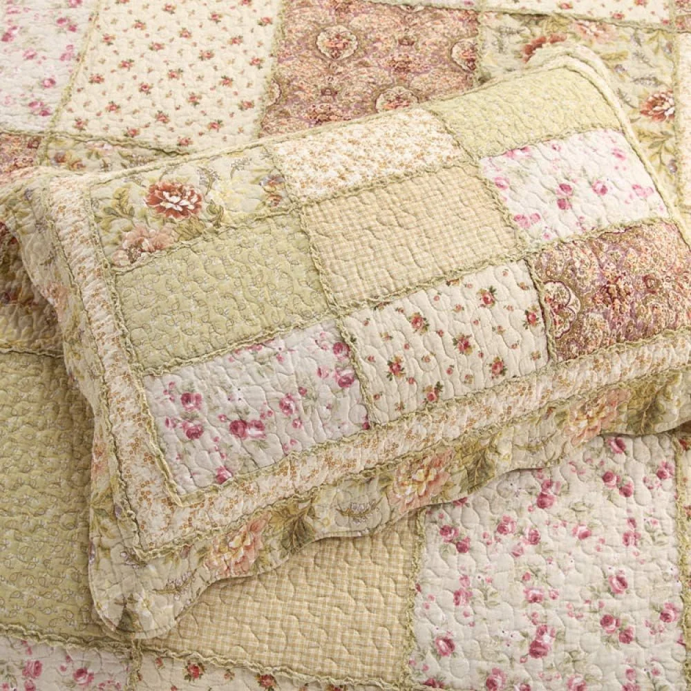 روتختی تابستانی لحافی دونفره سایز 230x250 سانتی متر، ست 3 تکه، ملحفه های پنبه ای تکه دوزی شده، لحاف سبک وزن، روکش تزئینی تخت خواب، لحاف-230x250 سانتی متر، لحاف-کینگ 230cm*250cm