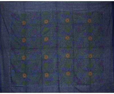 روتختی هندی طرح آفتابگردان، جنس پنبه، سایز کویین/کینگ، 269x269 سانتی‌متر