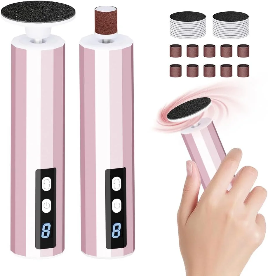 سوهان برقی پینه پا YUNRUO، 2 در 1، دارای 9 سرعت، ابزار پدیکور پا، ابزار سنگ پای سمباده ای جایگزین برای پوست مرده (رزگلد) سوهان برقی پینه پا YUNRUO، 2 در 1، دارای 9 سرعت، ابزار پدیکور پا، ابزار سنگ پای سمباده ای جایگزین برای پوست مرده (رزگلد)