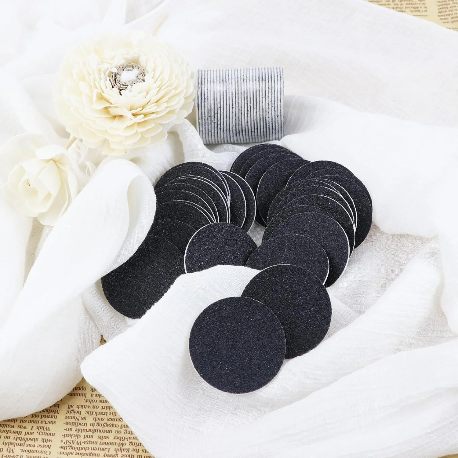 ZJIVQO بسته 60 عددی کاغذ سمباده سنگ پا برقی، پد جایگزین سمباده سوهان پا برای ابزار حذف پینه برقی، پوست مرده و ترک پاشنه پا ZJIVQO بسته 60 عددی کاغذ سمباده سنگ پا برقی، پد جایگزین سمباده سوهان پا برای ابزار حذف پینه برقی، پوست مرده و ترک پاشنه پا