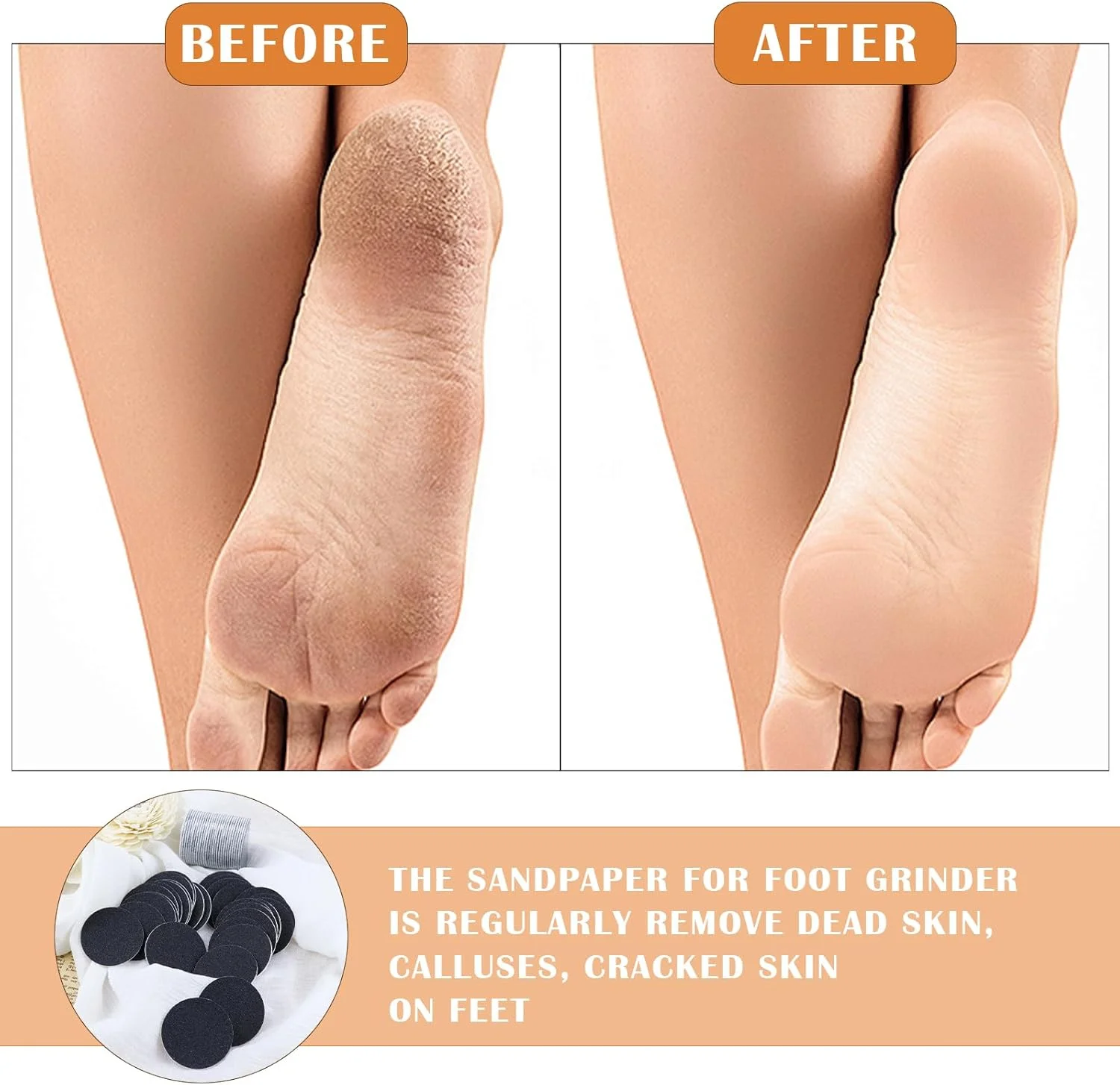 ZJIVQO بسته 60 عددی کاغذ سمباده سنگ پا برقی، پد جایگزین سمباده سوهان پا برای ابزار حذف پینه برقی، پوست مرده و ترک پاشنه پا ZJIVQO بسته 60 عددی کاغذ سمباده سنگ پا برقی، پد جایگزین سمباده سوهان پا برای ابزار حذف پینه برقی، پوست مرده و ترک پاشنه پا