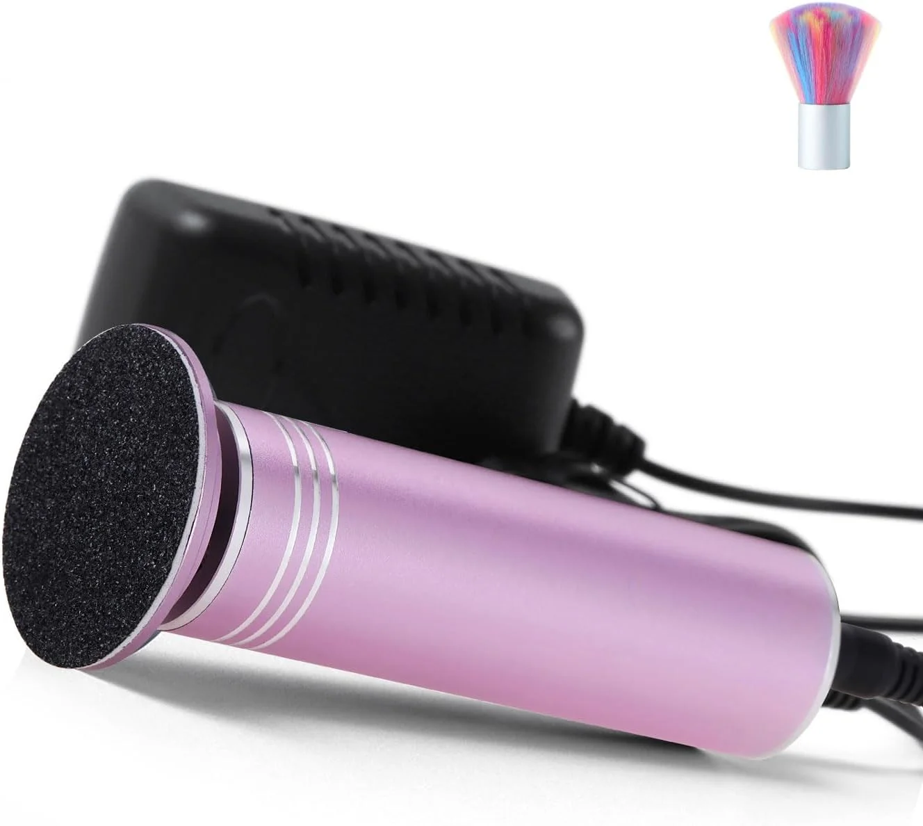 دستگاه الکتریکی از بین برنده پینه پا ونکستک با سرعت قابل تنظیم و 60 عدد دیسک سمباده ای قابل تعویض (صورتی) دستگاه الکتریکی از بین برنده پینه پا ونکستک با سرعت قابل تنظیم و 60 عدد دیسک سمباده ای قابل تعویض (صورتی)