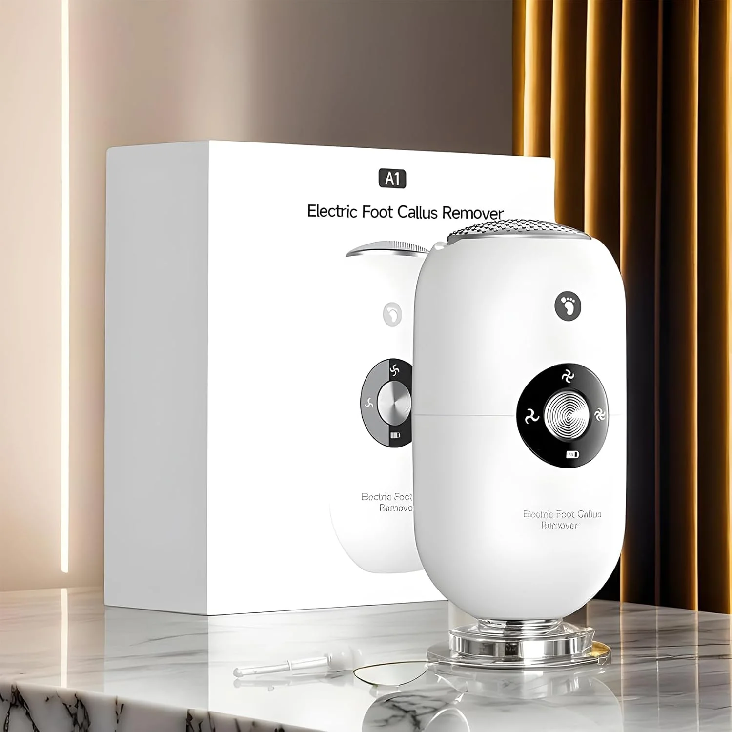 سوهان برقی پا برای از بین بردن پینه | اسکرابر برقی ضد آب با باتری قابل شارژ، خراشنده حرفه ای برای پوست خشک و مرده، پدیکور خانگی سوهان برقی پا برای از بین بردن پینه | اسکرابر برقی ضد آب با باتری قابل شارژ، خراشنده حرفه ای برای پوست خشک و مرده، پدیکور خانگی
