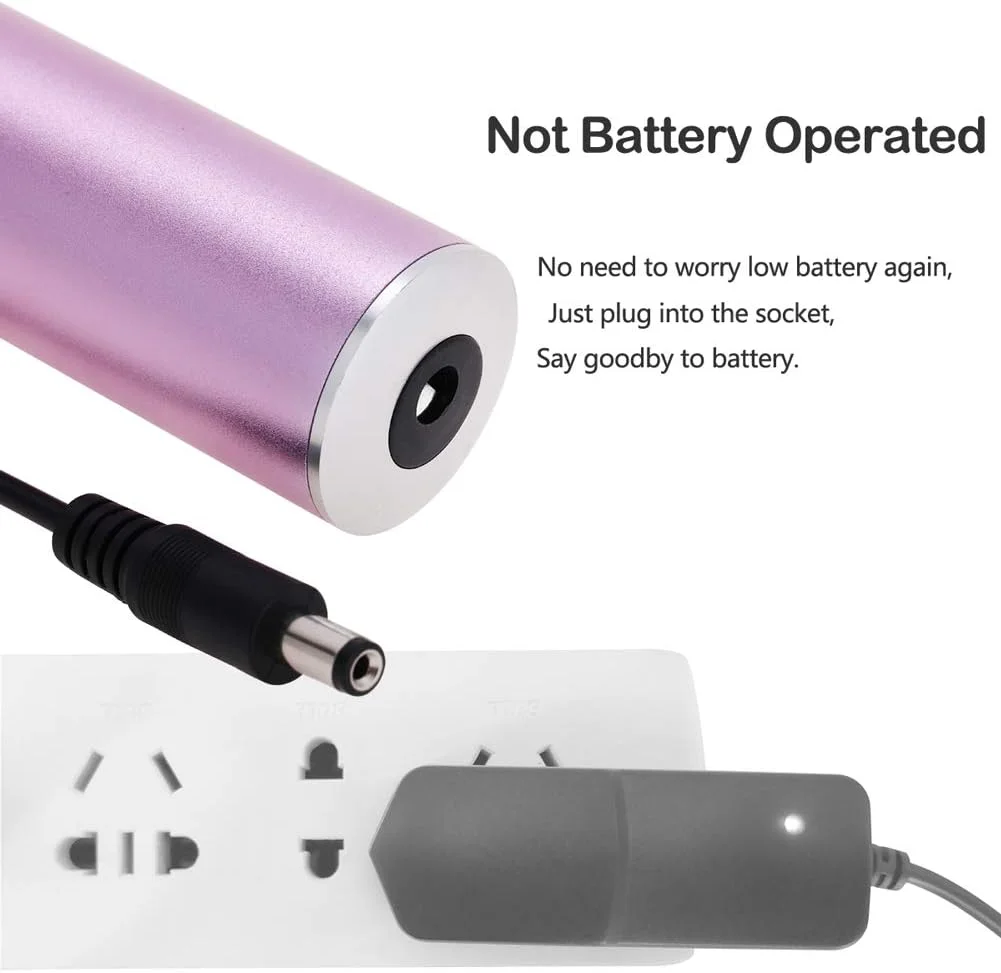 دستگاه الکتریکی از بین برنده پینه پا ونکستک با سرعت قابل تنظیم و 60 عدد دیسک سمباده ای قابل تعویض (صورتی)