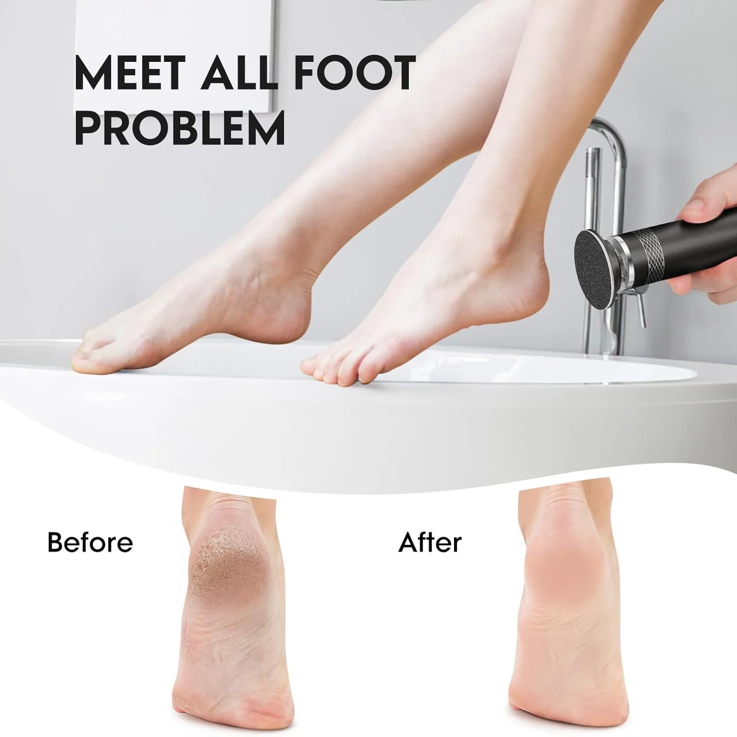 سوهان برقی پینه پا ارتقا یافته، فایل پا با سرعت قابل تنظیم، ابزار پدیکور با 60 دیسک سمباده برای از بین بردن پوست مرده، پوست ترک خورده و پوست خشک، هدیه ایده آل - مشکی سوهان برقی پینه پا ارتقا یافته، فایل پا با سرعت قابل تنظیم، ابزار پدیکور با 60 دیسک سمباده برای از بین بردن پوست مرده، پوست ترک خورده و پوست خشک، هدیه ایده آل - مشکی