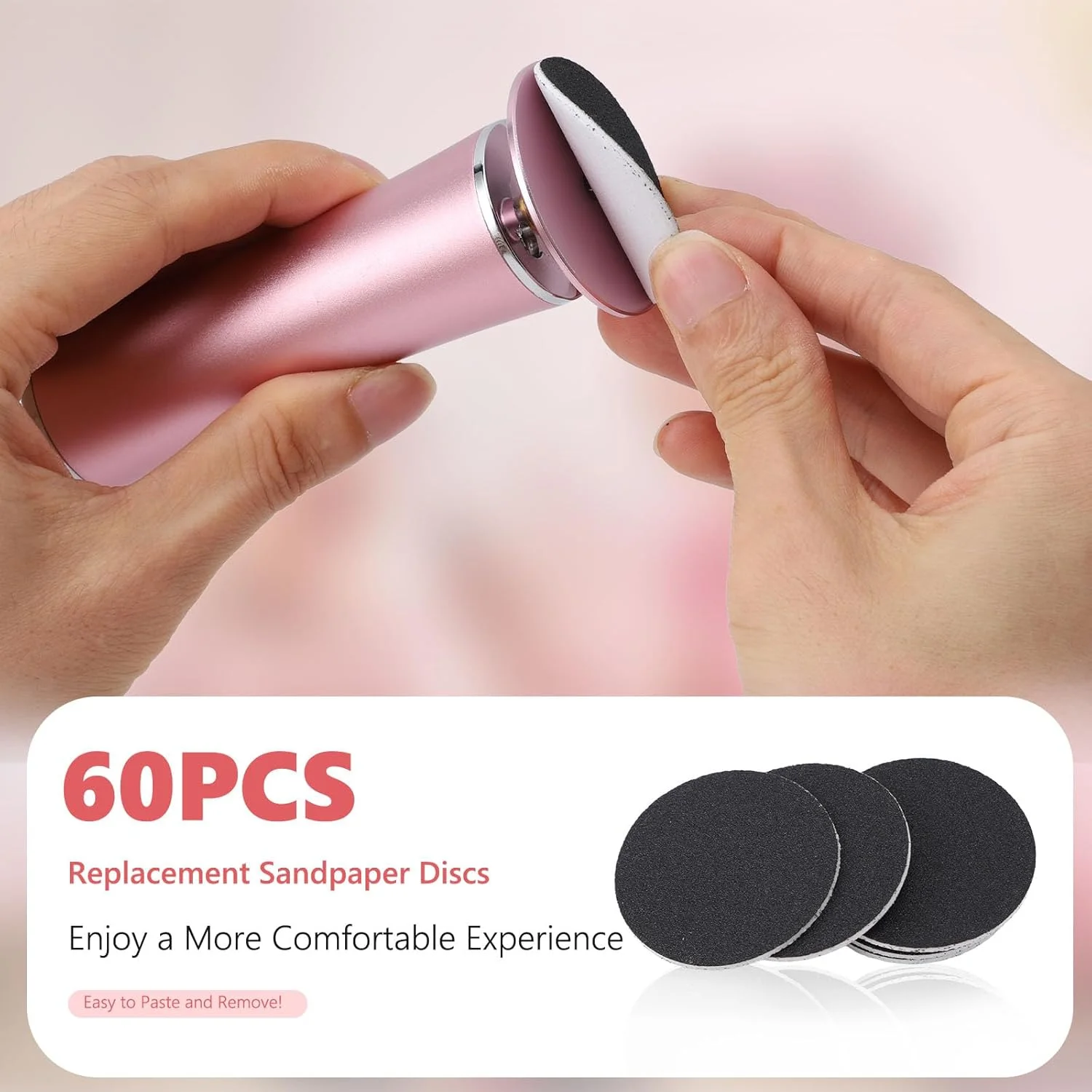 سوهان برقی پا VINGVO، قابل حمل با USB، از بین برنده پینه، چرخش 360 درجه، سرعت قابل تنظیم، اسکرابر پا با 60 عدد کاغذ سنباده تعویضی (صورتی) سوهان برقی پا VINGVO، قابل حمل با USB، از بین برنده پینه، چرخش 360 درجه، سرعت قابل تنظیم، اسکرابر پا با 60 عدد کاغذ سنباده تعویضی (صورتی)