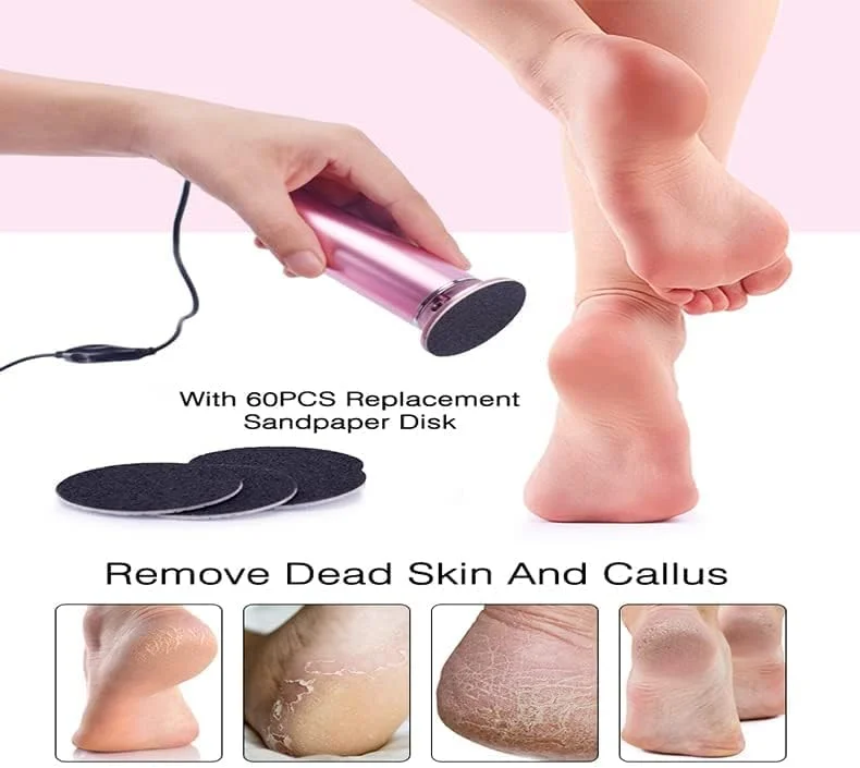 سوهان برقی پدیکور پا TTEDOYE، دستگاه سنگ پای برقی برای از بین بردن پینه پا، دستگاه پدیکور برقی پا، دستگاه از بین برنده پینه پا
