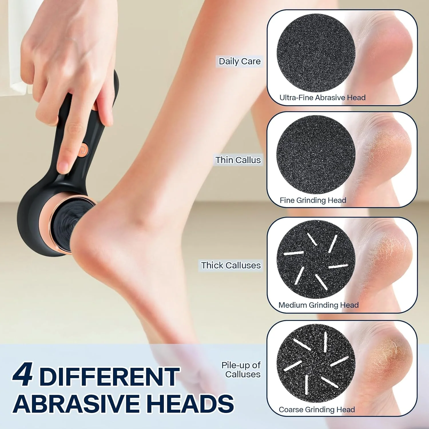 سوهان برقی پینه پا تودو، ابزار پدیکور برقی قابل تنظیم سرعت، ضد آب و قابل شارژ برای از بین بردن پوست مرده پا (مشکی) سوهان برقی پینه پا تودو، ابزار پدیکور برقی قابل تنظیم سرعت، ضد آب و قابل شارژ برای از بین بردن پوست مرده پا (مشکی)