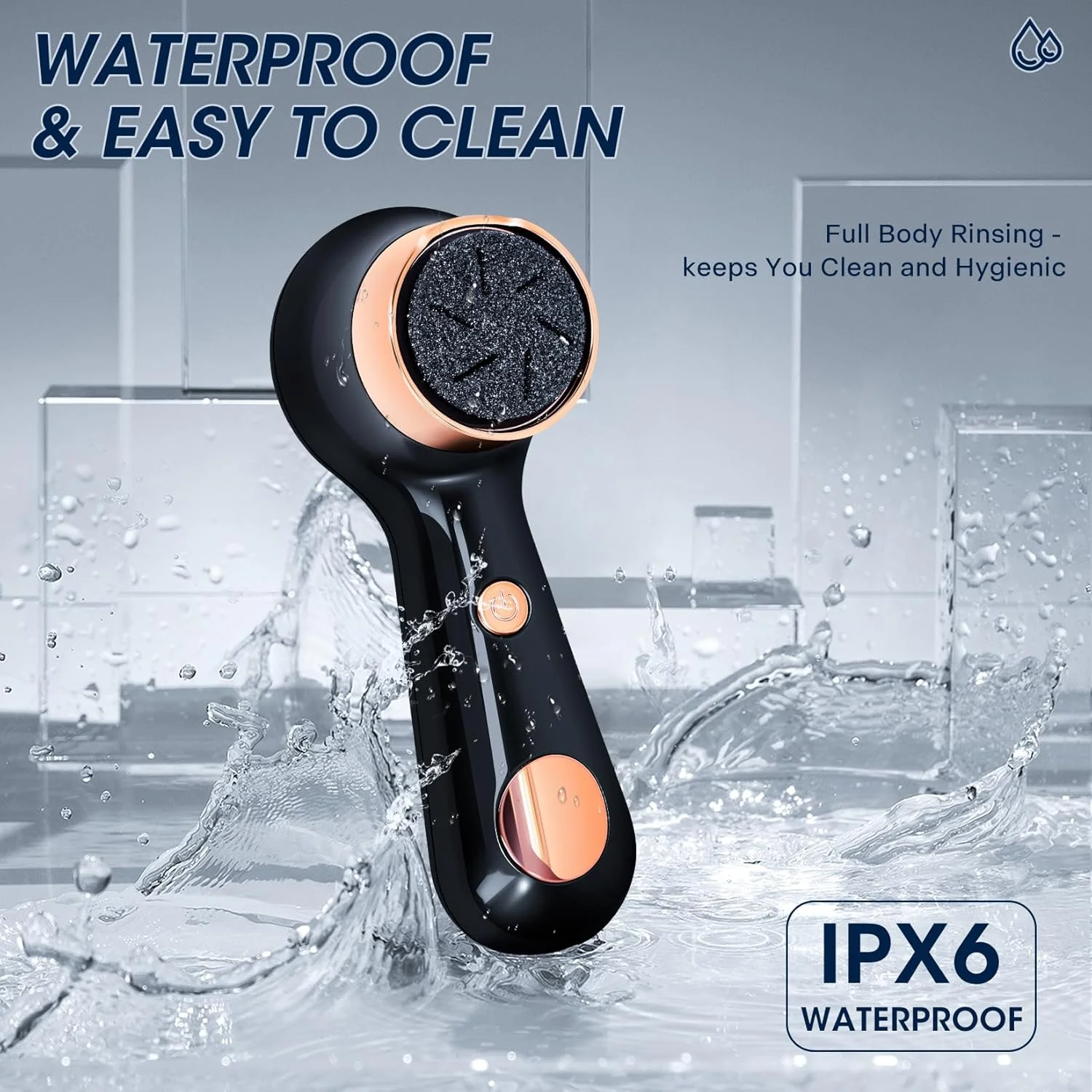 سوهان برقی پینه پا تودو، ابزار پدیکور برقی قابل تنظیم سرعت، ضد آب و قابل شارژ برای از بین بردن پوست مرده پا (مشکی) سوهان برقی پینه پا تودو، ابزار پدیکور برقی قابل تنظیم سرعت، ضد آب و قابل شارژ برای از بین بردن پوست مرده پا (مشکی)