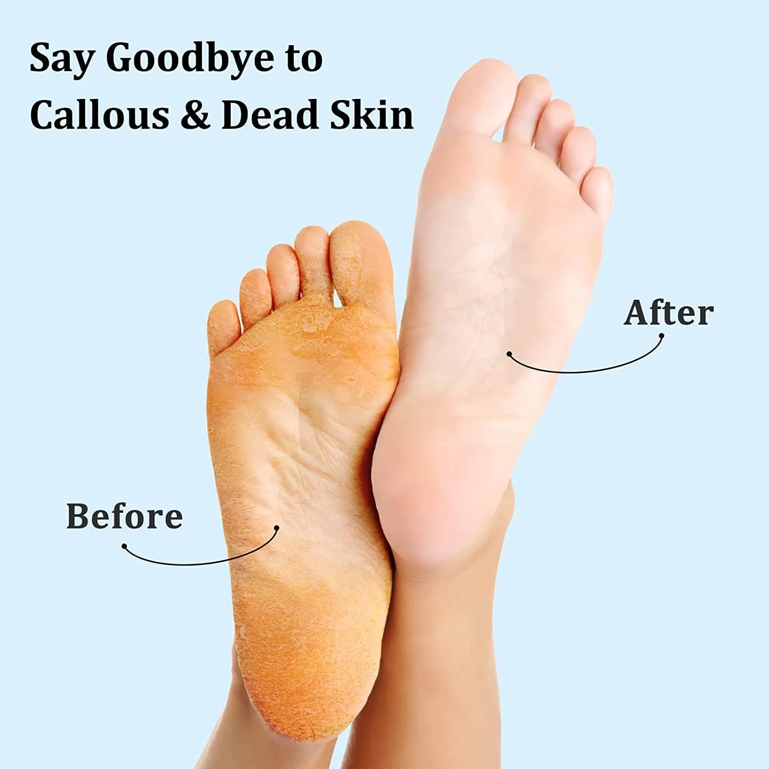 سوهان پا دو طرفه استیل ضد زنگ، از بین برنده پینه، اسکرابر حرفه ای پدیکور پا برای پوست مرده و پاشنه های ترک خورده، ابزار رنده پا قابل استفاده مجدد برای پاهای خیس و خشک