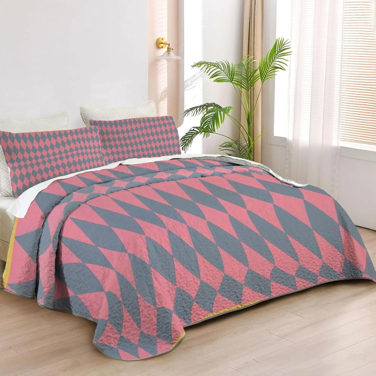 رو تختی دو نفره آلنجوی با طرح جادویی و ماجراجویی، ست روتختی فیلم انیمیشنی فانتزی، لحاف پارچه ای قابل شستشو با 1 روبالشی SC00251-007