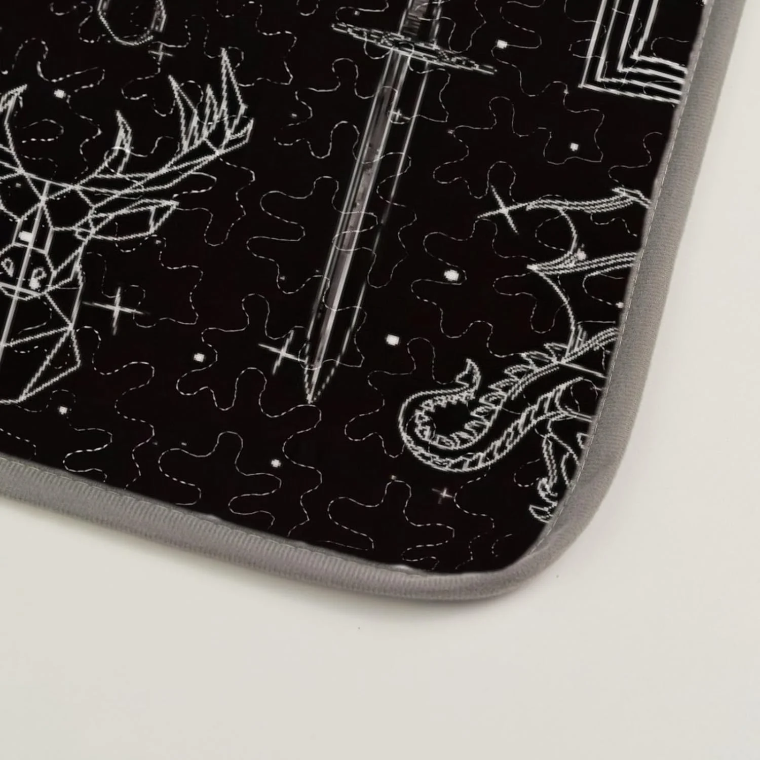 رو تختی دو نفره آلنجوی، لحاف شیشه ای و فولادی، تاج سایه ها، ست روتختی، پارچه لحاف قابل شستشو با 1 روبالشی SC00026-007