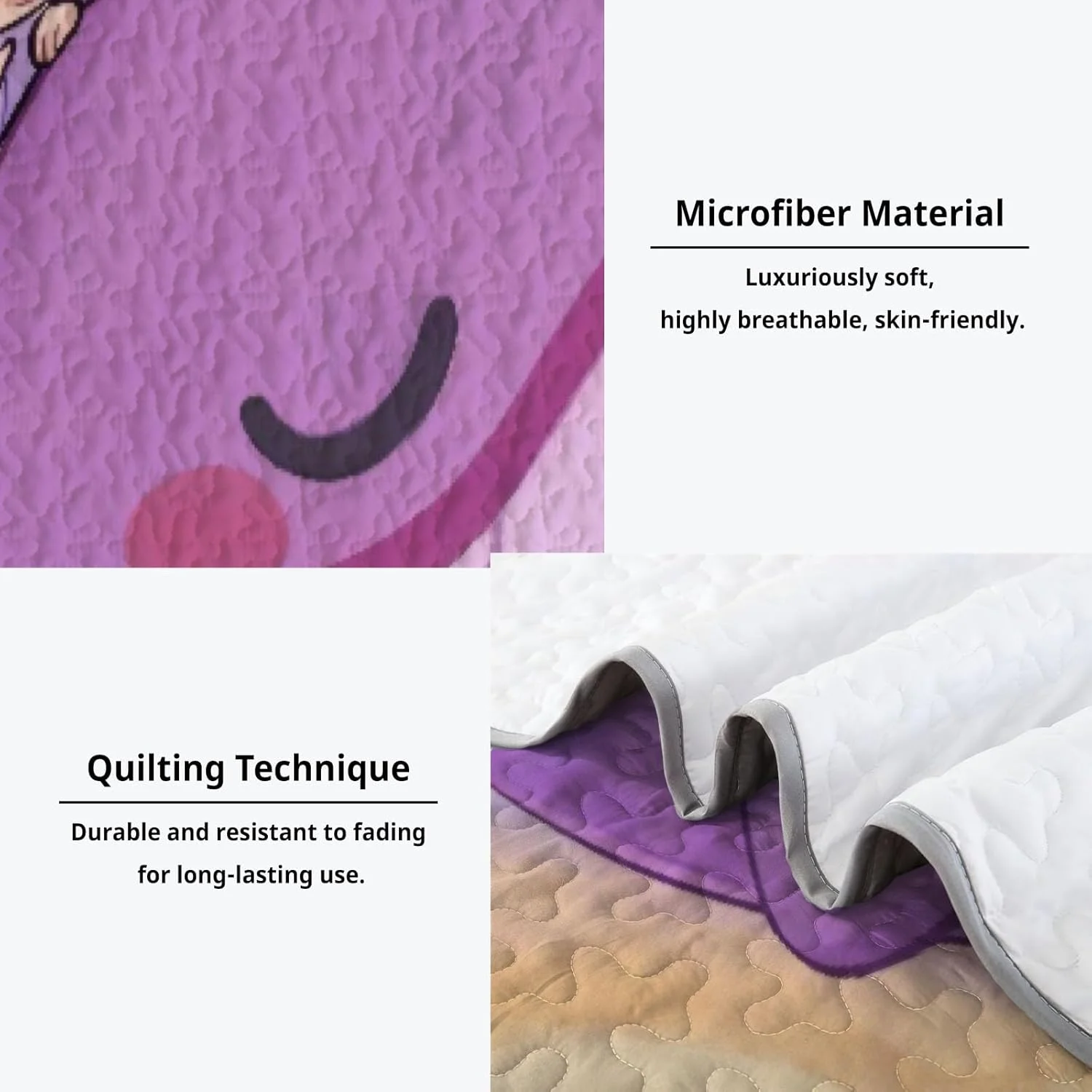 روتختی طرح گروه کی پاپ آلنجوی، سایز کویین، مدل ملودی سون، پارچه قابل شستشو به همراه 2 روبالشتی SC00116-007