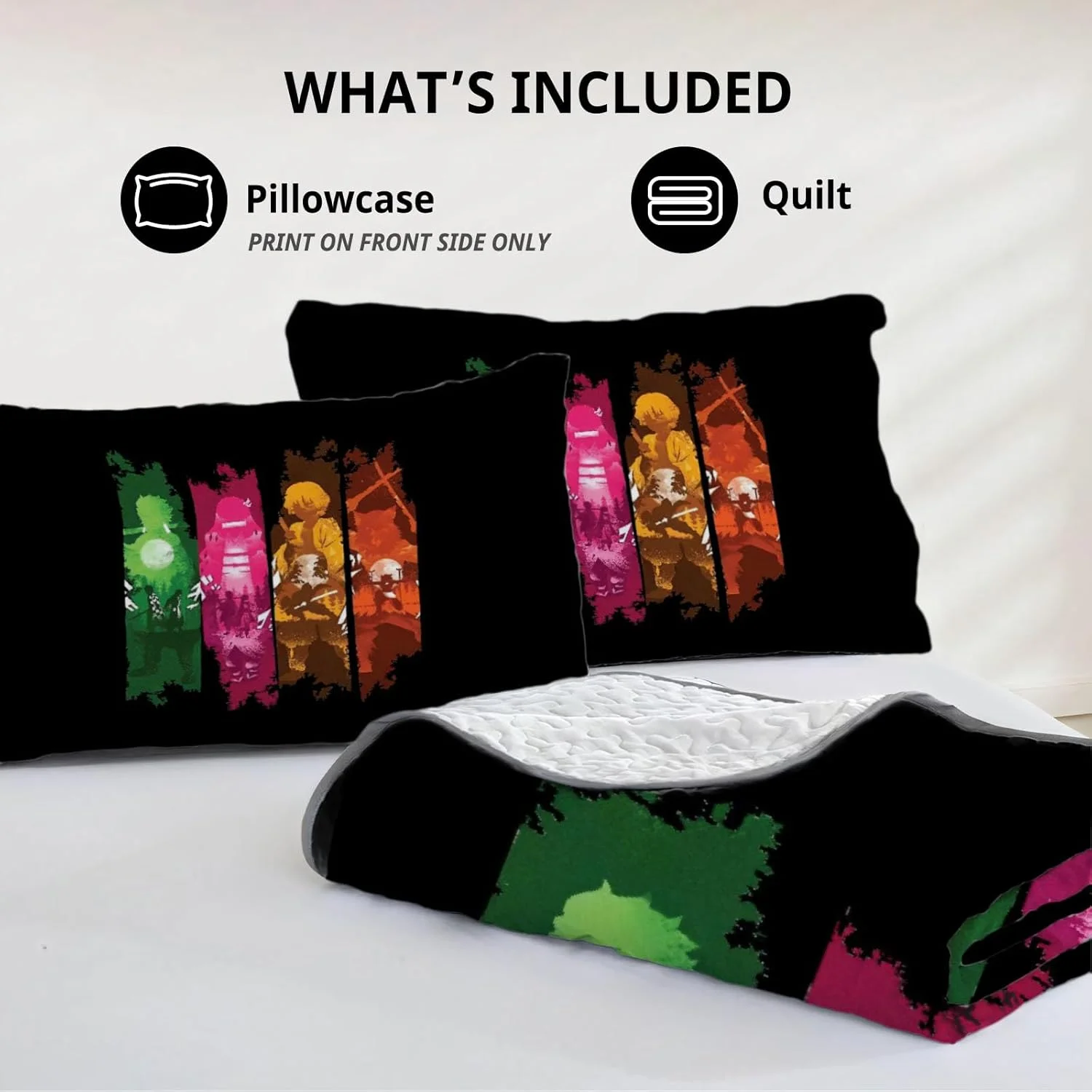 روتختی طرح بازی ویدیویی آلنجوی سایز کینگ به همراه دو روبالشی مدل SC00041-007، پارچه قابل شستشو