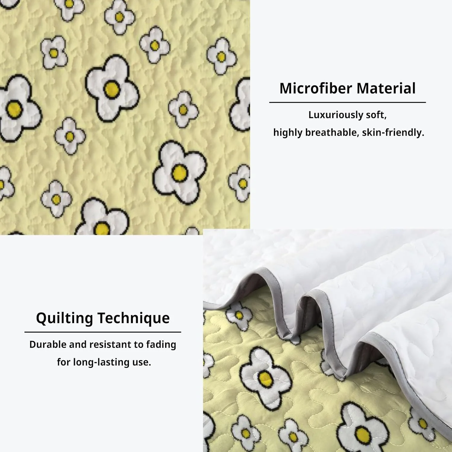 روتختی دونفره آلنجوی طرح ملودی شیرین، ست روتختی خرگوش صورتی، لحاف پارچه ای قابل شستشو به همراه 2 روبالشتی SC00205-007