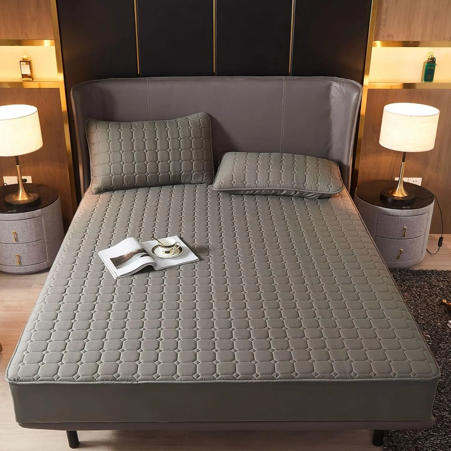 رو تختی پنبه ای BAJIN، رو تختی تکه دوزی شده شامل لحاف تنفسی، لحاف دوزی شده و ملحفه، 160x200+25 سانتی متر رو تختی پنبه ای BAJIN، رو تختی تکه دوزی شده شامل لحاف تنفسی، لحاف دوزی شده و ملحفه، 160x200+25 سانتی متر