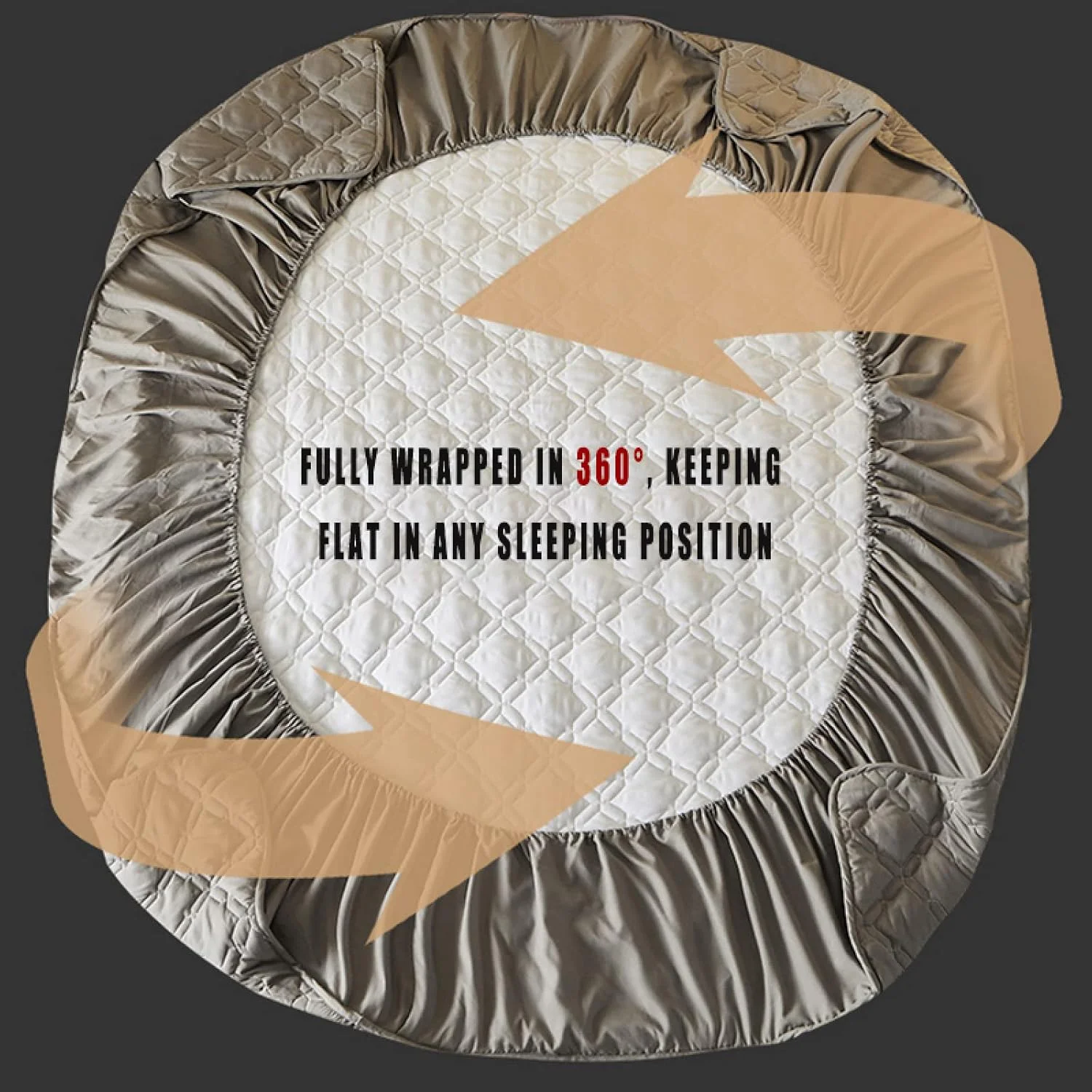 رو تختی پنبه ای BAJIN، رو تختی تکه دوزی شده شامل لحاف تنفسی، لحاف دوزی شده و ملحفه، 160x200+25 سانتی متر