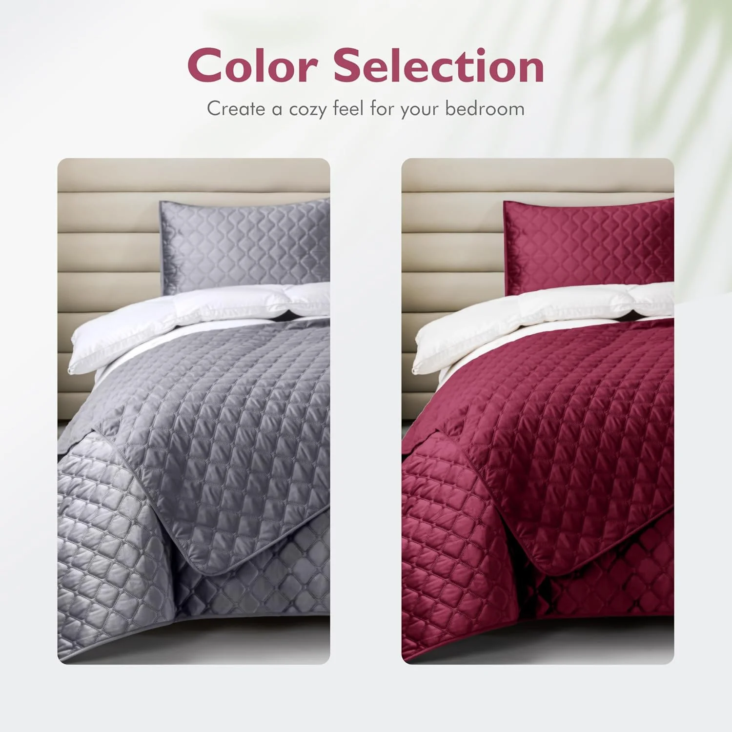 ست روتختی لحاف دار آلفا هوم سایز کوئین، ست لحاف مخملی لایه هوای سه بعدی شیک و ظریف، ست روتختی سبک وزن مناسب تمام فصول (1 روتختی، 2 روبالشی)