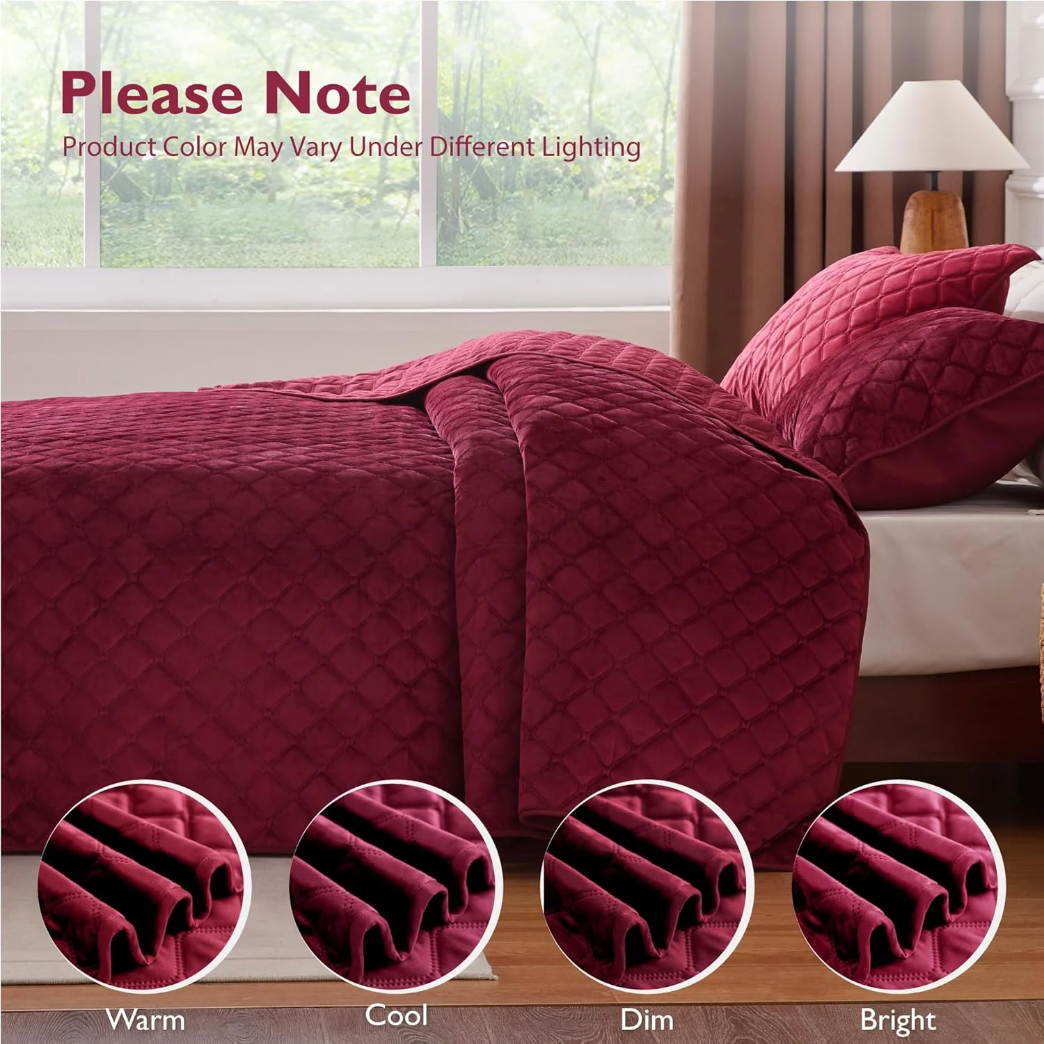 ست روتختی لحاف دار آلفا هوم سایز کوئین، ست لحاف مخملی لایه هوای سه بعدی شیک و ظریف، ست روتختی سبک وزن مناسب تمام فصول (1 روتختی، 2 روبالشی)