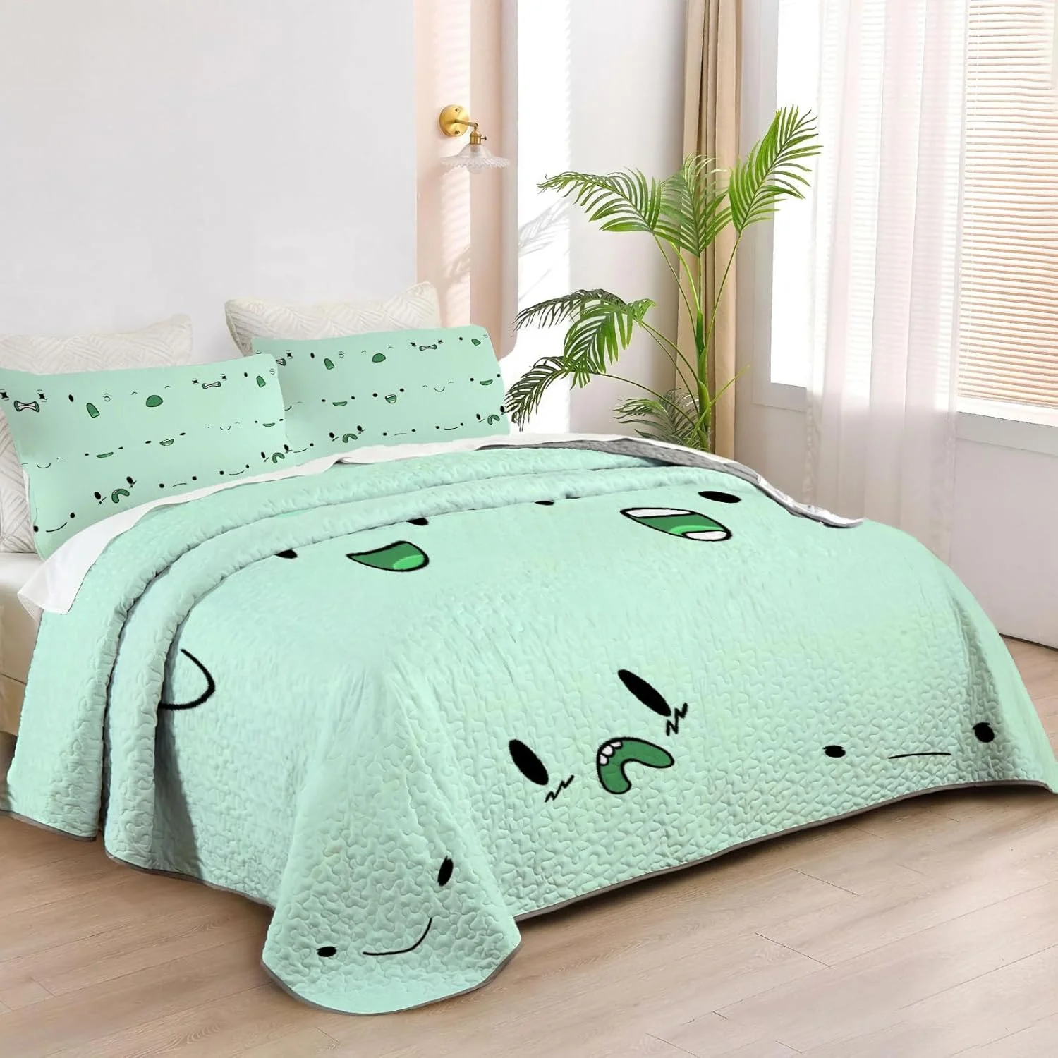 روتختی دو نفره آلنجوی طرح Questing Duo، ست روتختی سرزمین Ooo Explorer، لحاف پارچه ای قابل شستشو با 1 روبالشی SC00318-007