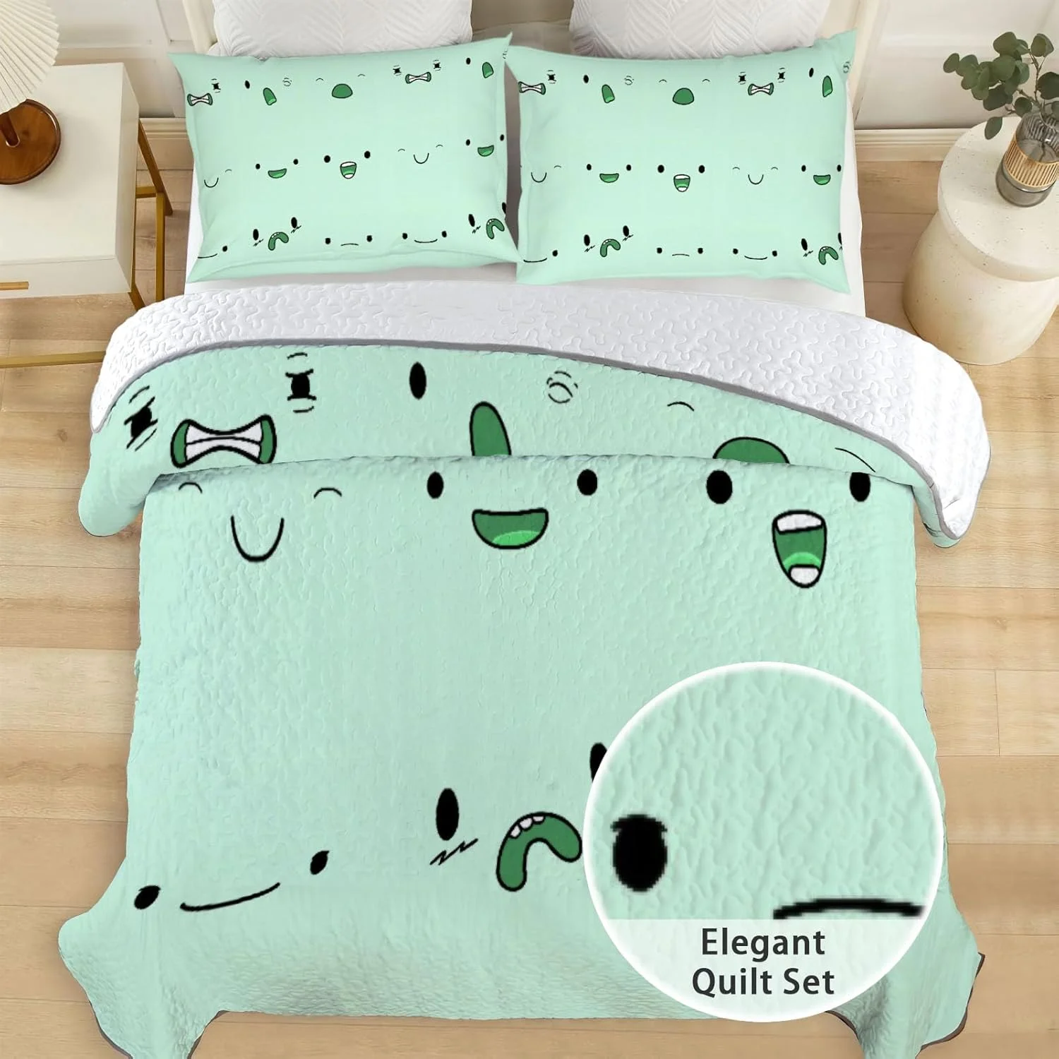 روتختی دو نفره آلنجوی طرح Questing Duo، ست روتختی سرزمین Ooo Explorer، لحاف پارچه ای قابل شستشو با 1 روبالشی SC00318-007