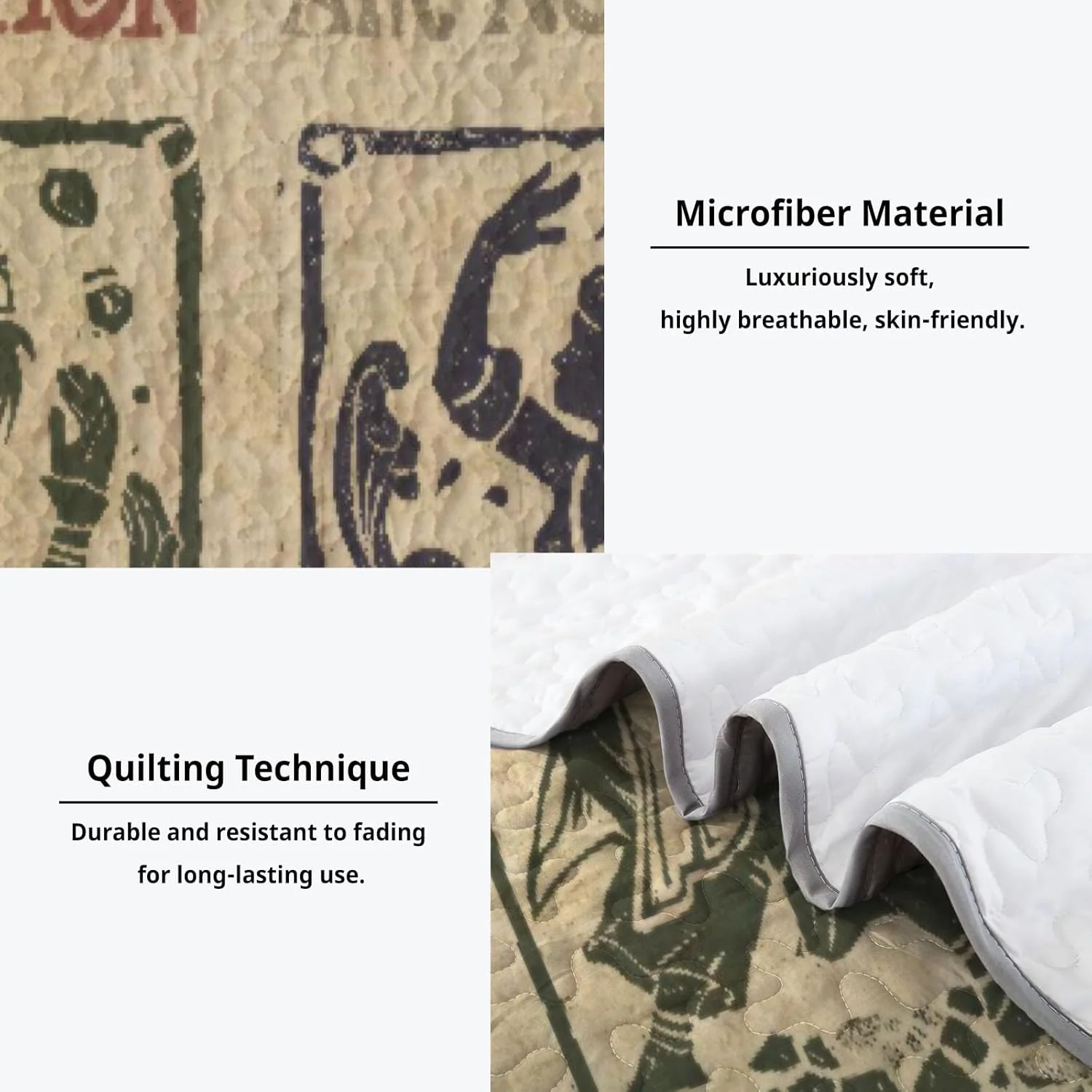 رو تختی دو نفره Allenjoy طرح Elemental Masters، ست روتختی فانتزی ماجراجویی، لحاف پارچه ای قابل شستشو به همراه 1 روبالشتی SC00395-007