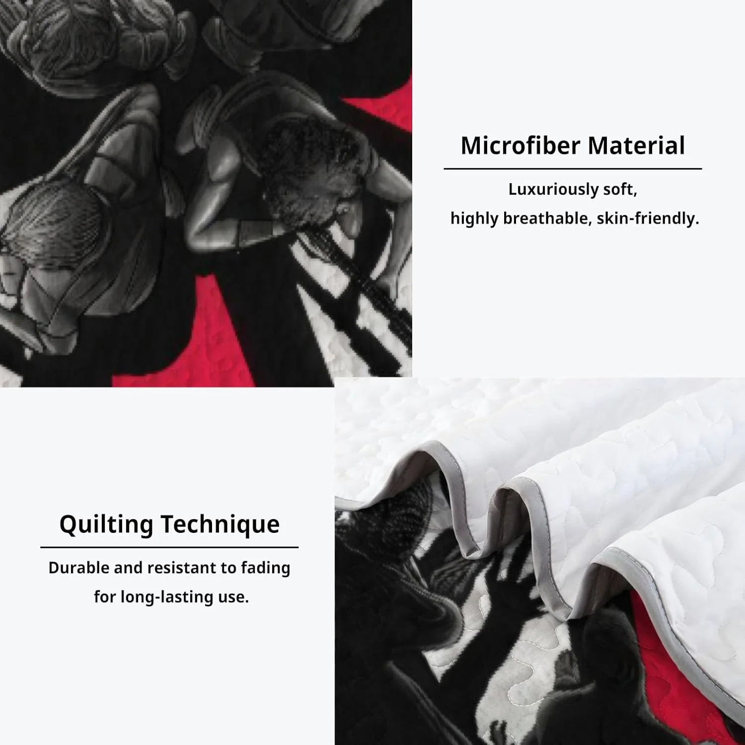 رو تختی طرح زامبی آلنجوی سایز کینگ، ست ملحفه طرح بقا و وحشت، لحاف پارچه ای قابل شستشو با 2 روبالشتی SC00188-007