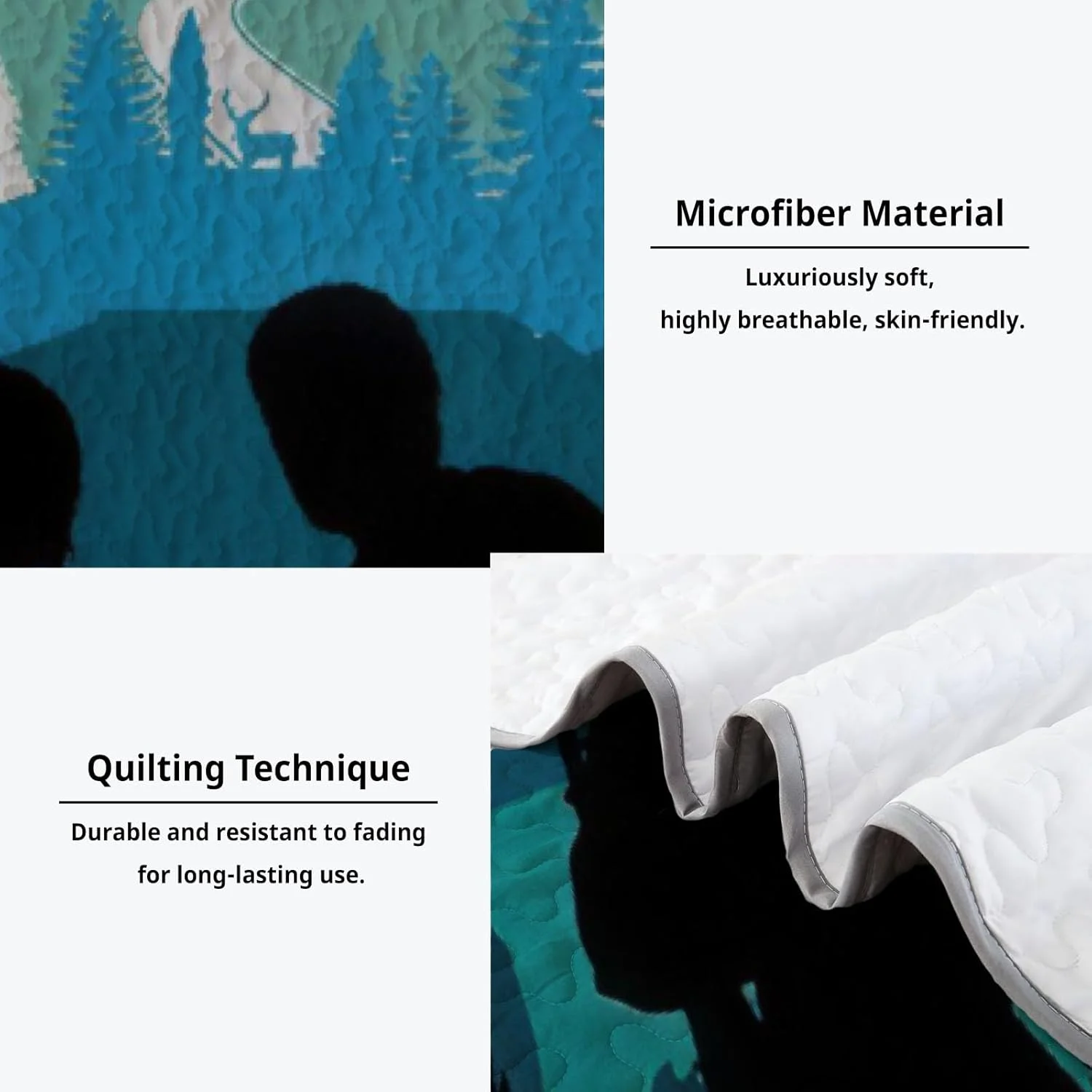 رو تختی طرح بازی Allenjoy سایز کویین، ست روتختی لحاف دار، پارچه قابل شستشو به همراه 2 روبالشتی SC00429-007