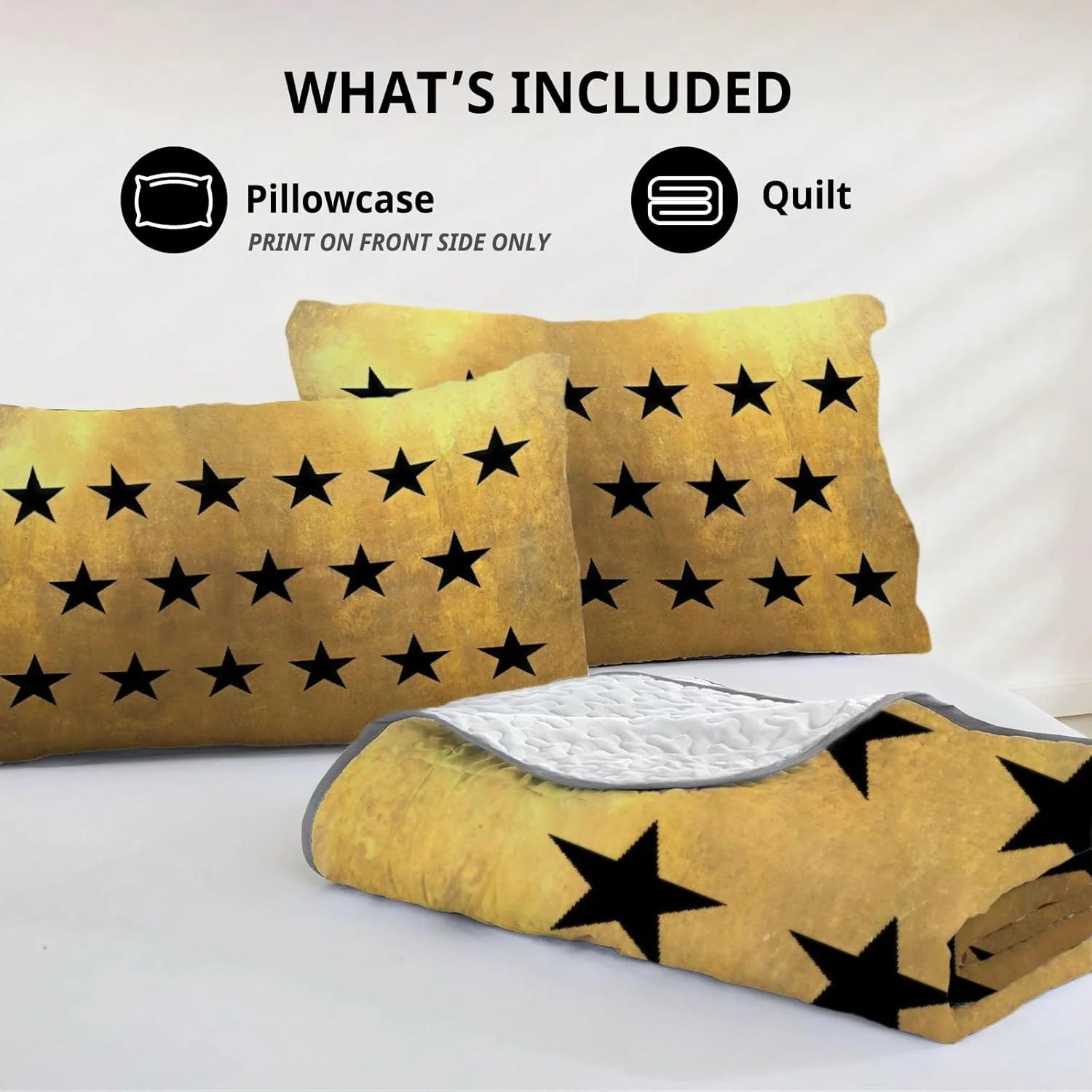 روتختی لحاف دار Allenjoy سایز کوئین، طرح موسیقی نابغه، ست روتختی شاعرانه انقلابی، روکش پارچه ای قابل شستشو به همراه 2 روبالشتی SC00281-007