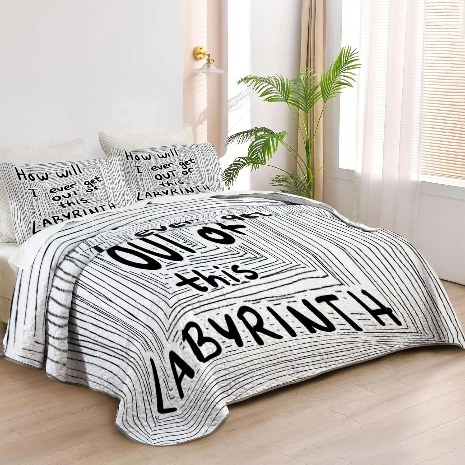 رو تختی فیلم فانتزی سایز دوقلو Allenjoy، ست روتختی فیلم، لحاف پارچه ای قابل شستشو با 1 روبالشتی SC00439-007