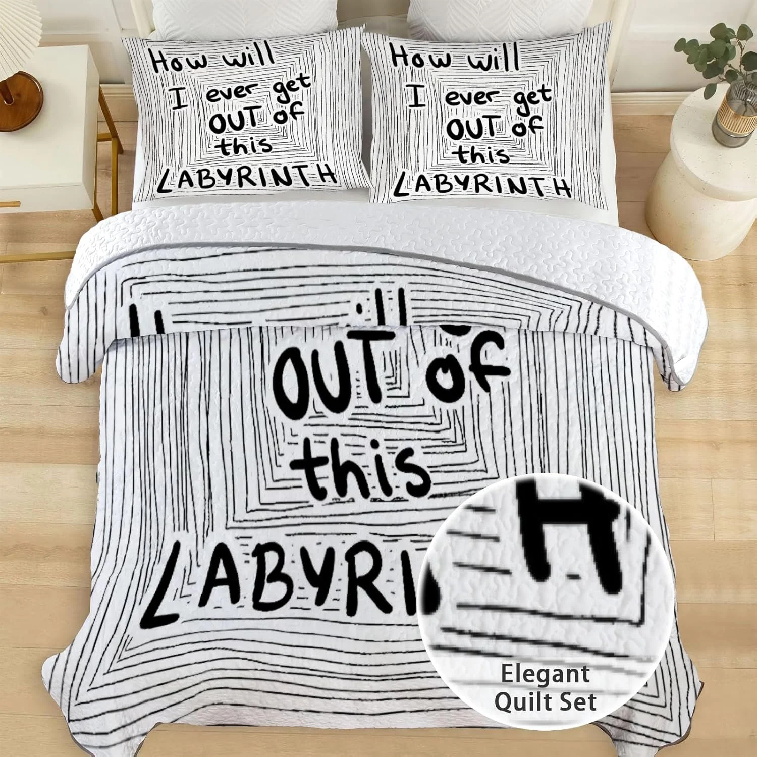 رو تختی فیلم فانتزی سایز دوقلو Allenjoy، ست روتختی فیلم، لحاف پارچه ای قابل شستشو با 1 روبالشتی SC00439-007