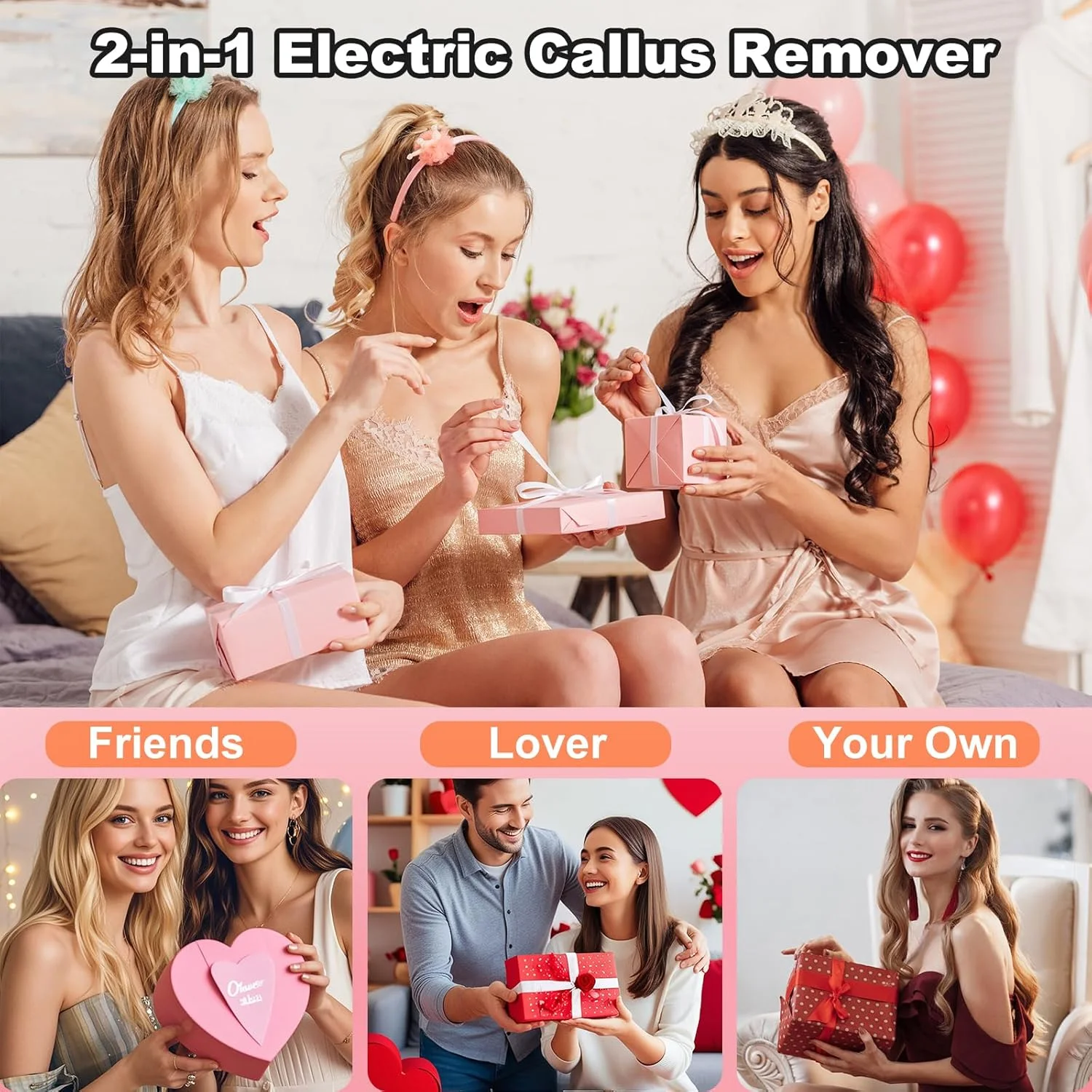 سوهان برقی پدیکور سوپر نایت، سوهان برقی 2 در 1 پا و ناخن، ابزار پدیکور قابل شارژ برای از بین بردن پوست مرده پا به همراه 30 عدد دیسک سمباده، 9 سرعت قابل تنظیم (صورتی)