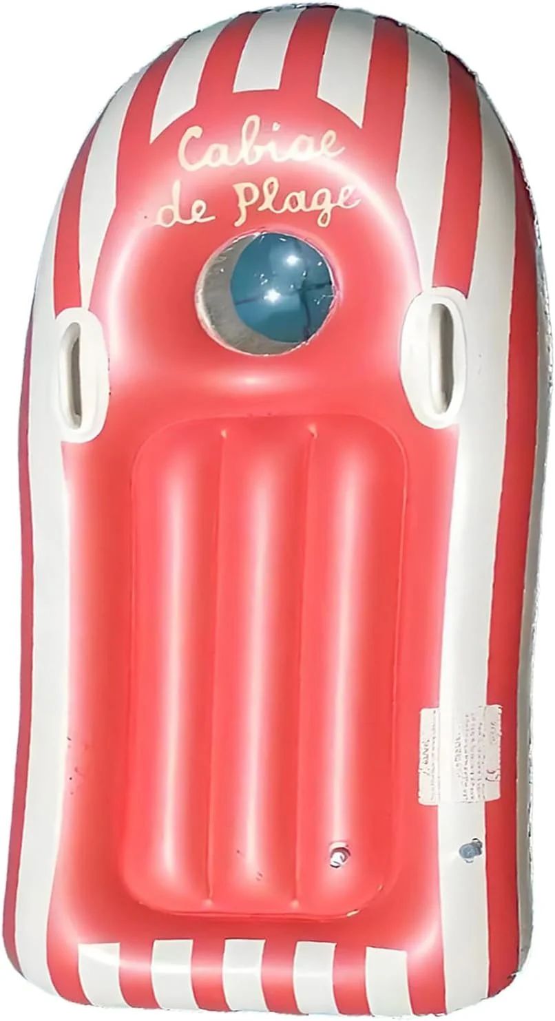 تخته موج سواری بادی برای ساحل، تخته شنای قابل حمل با دستگیره | تجهیزات تمرین شنا برای بازی های تابستانی در فضای باز، مهمانی های ورزشی آبی، غواصی، اسکیت، غواصی با لوله، نجات