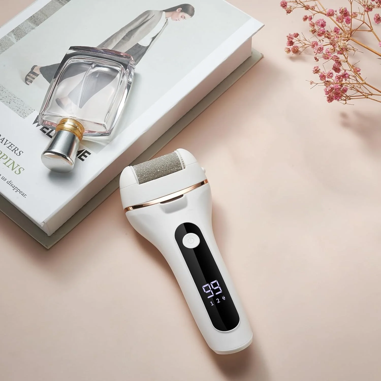 سوهان پدیکور برقی سوهیلی، سوهان حرفه ای پا، فایل پا شارژی با 6 سری غلتکی برای مراقبت از پا