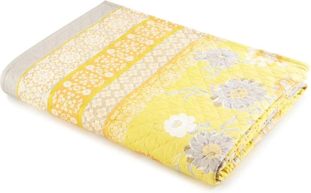 روتختی باستی مدل POSILLIPO 9328454، جنس 100% پنبه، رنگ زرد Y1، ابعاد 265x255 سانتی متر