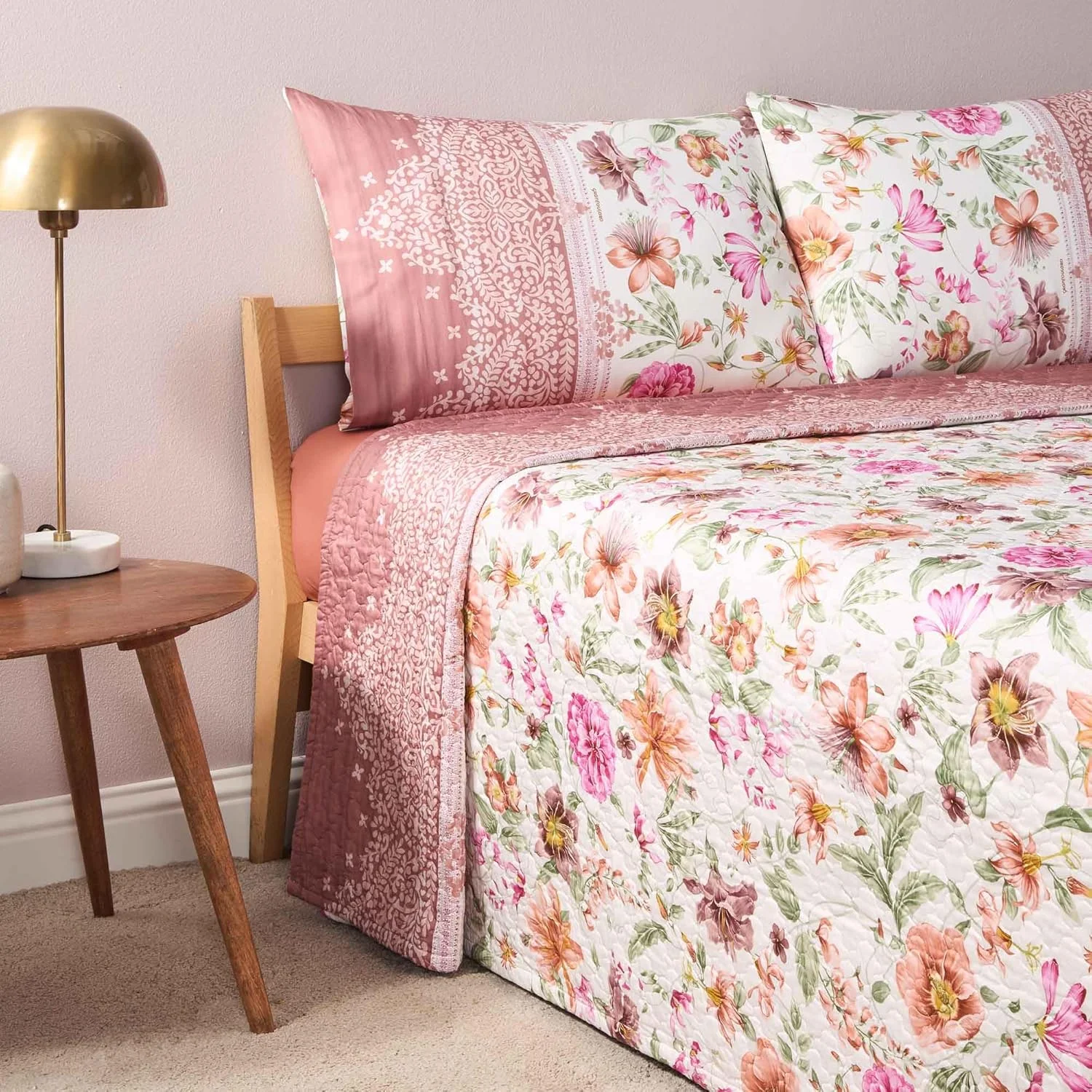 روتختی دو نفره Bassetti Granfoulard لحافی، 100% پنبه، 265 × 255 سانتی متر، طرح کازابلانکا صورتی P1 روتختی دو نفره Bassetti Granfoulard لحافی، 100% پنبه، 265 × 255 سانتی متر، طرح کازابلانکا صورتی P1